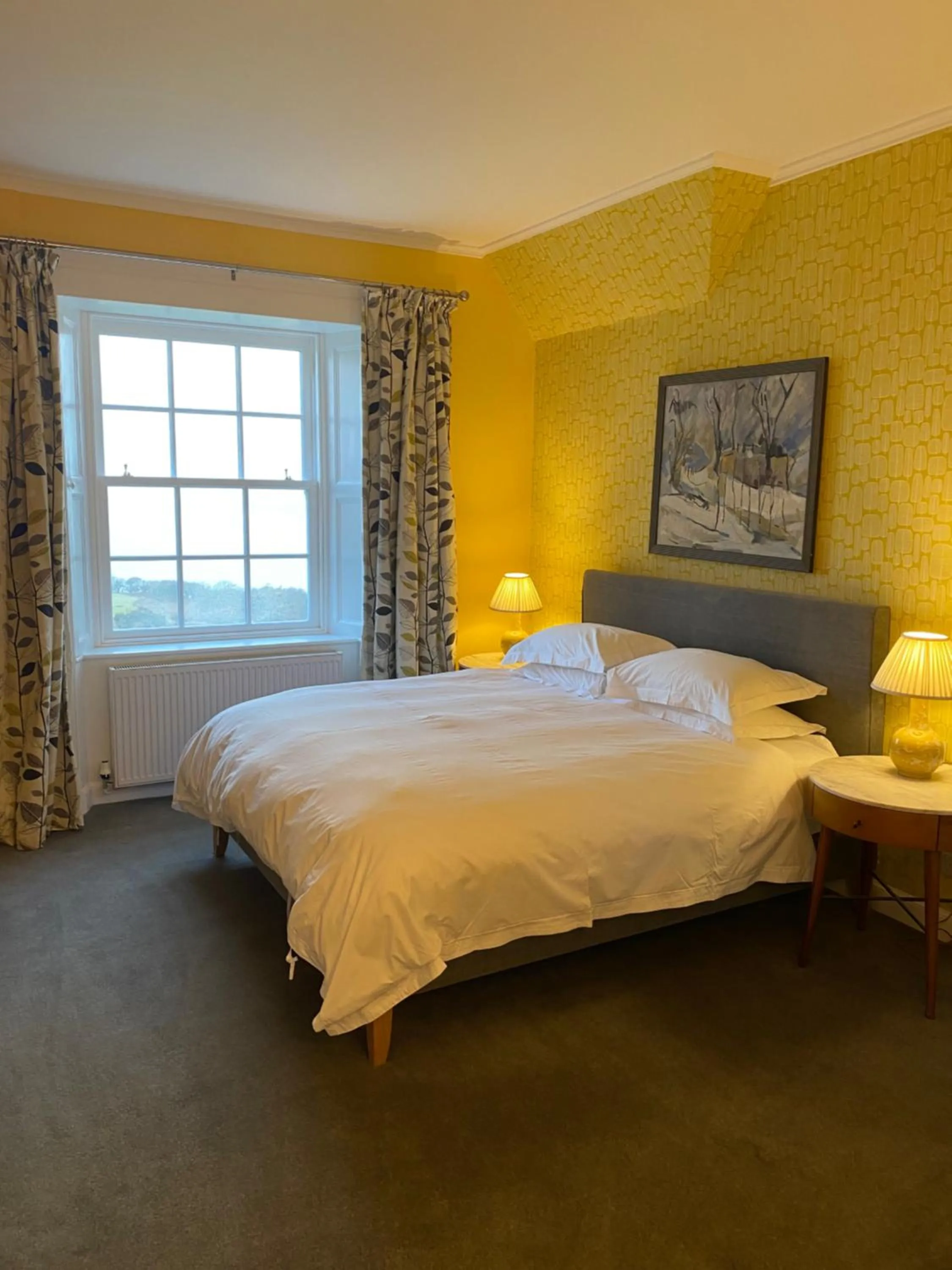 Bedroom, Bed in Glengorm Castle