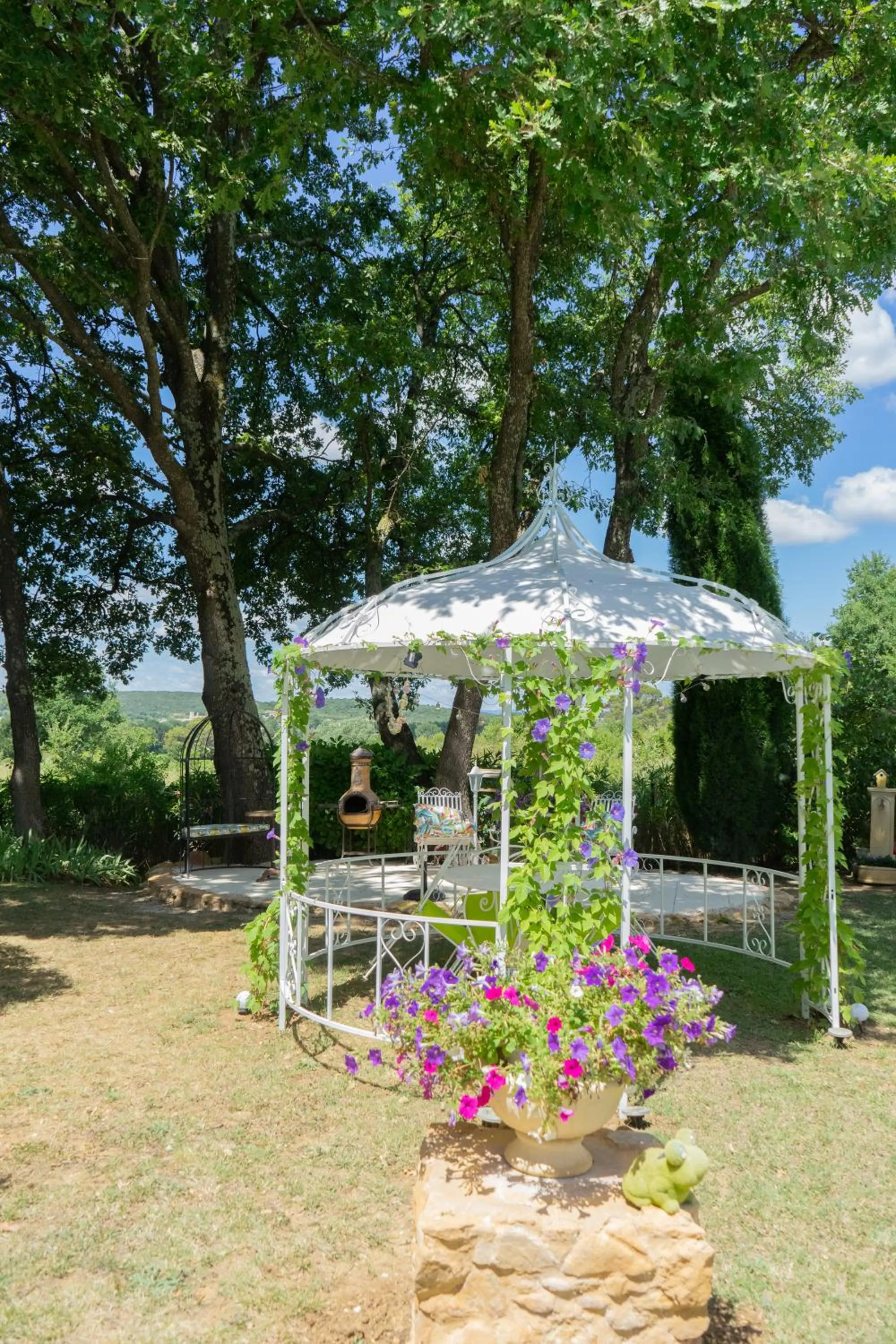 Garden view in Chambre d'Hôte Couguiolet - avec piscine
