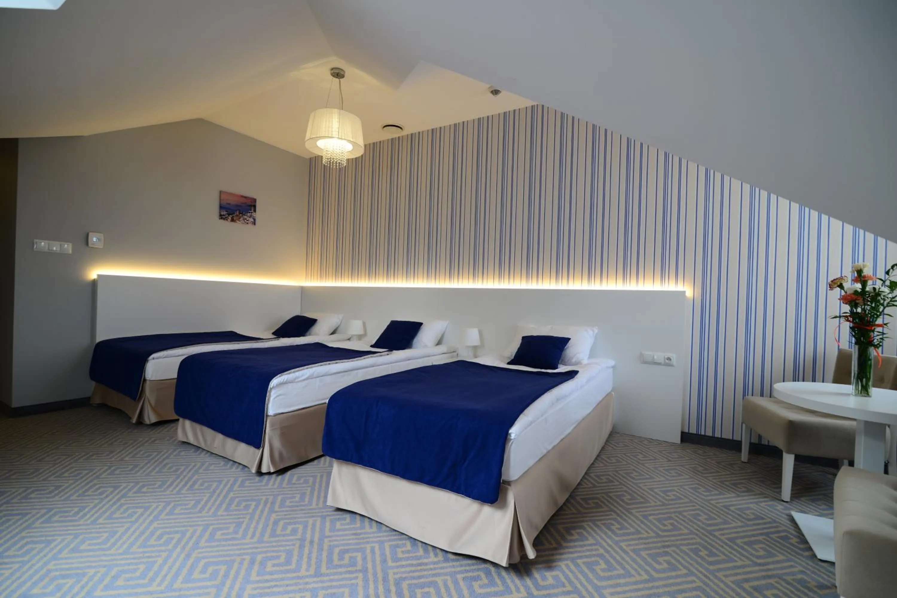 Shower, Bed in Hotel Aleksandria