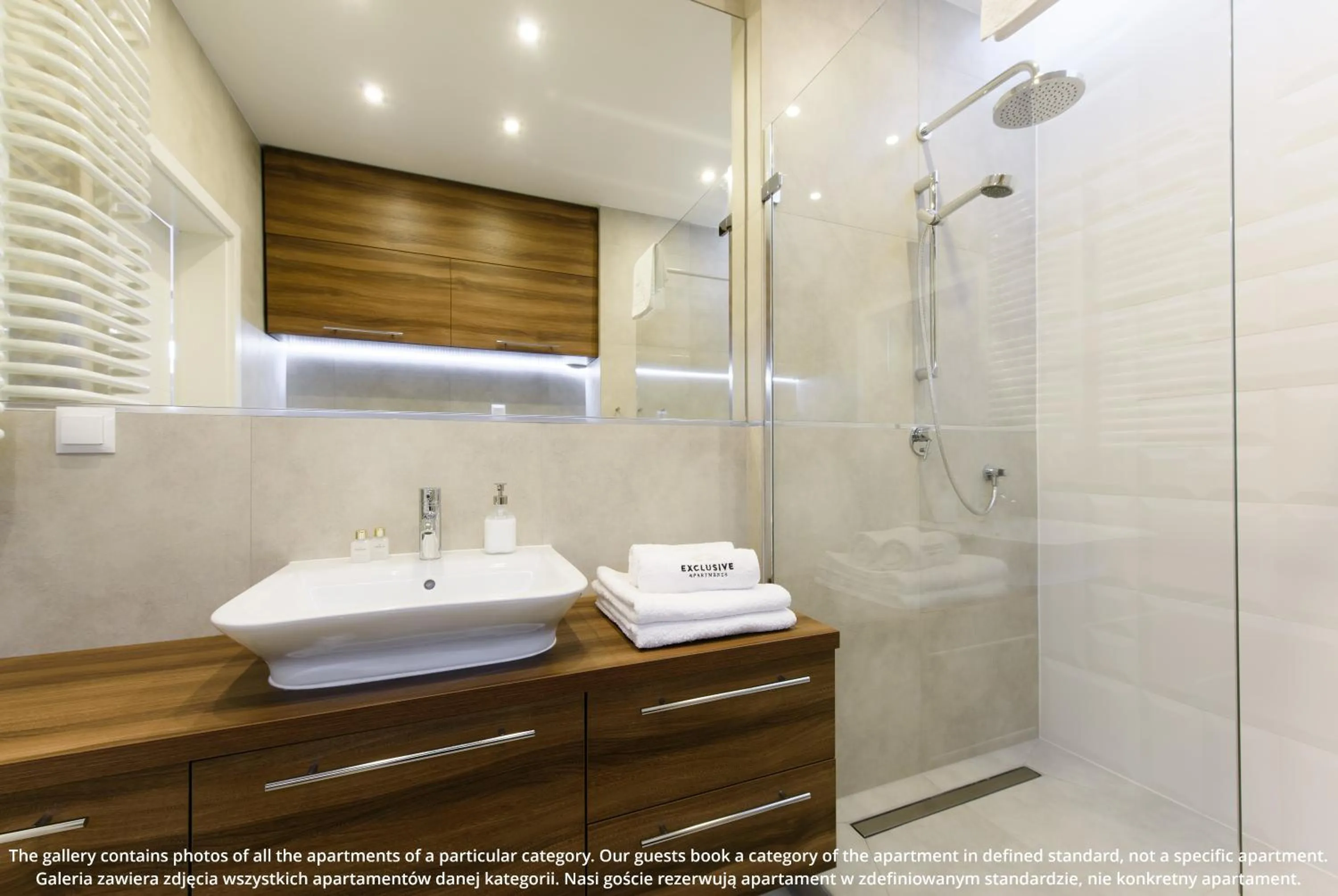 Shower in EXCLUSIVE Aparthotel Kraków Browar Lubicz