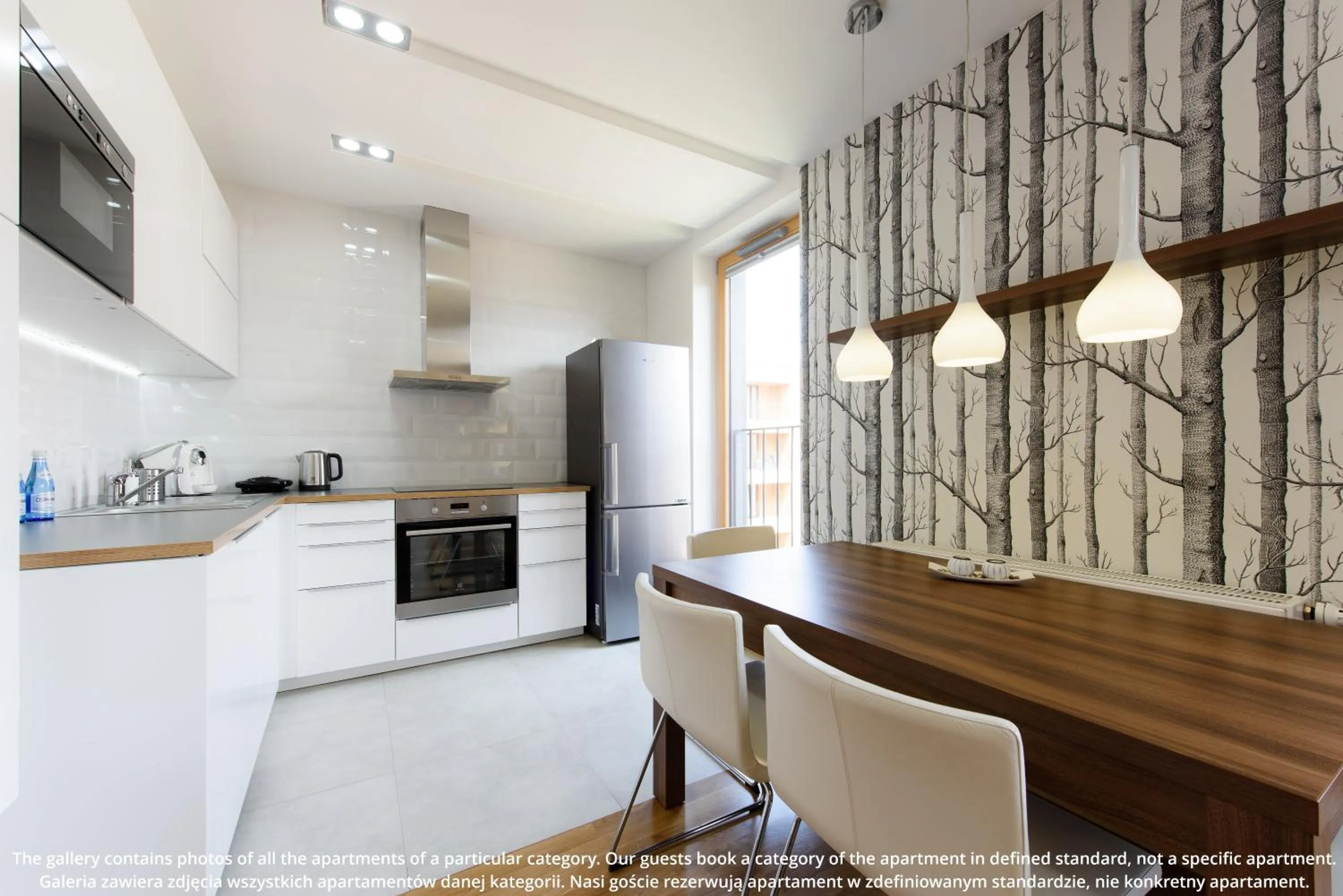 Kitchen or kitchenette in EXCLUSIVE Aparthotel Kraków Browar Lubicz