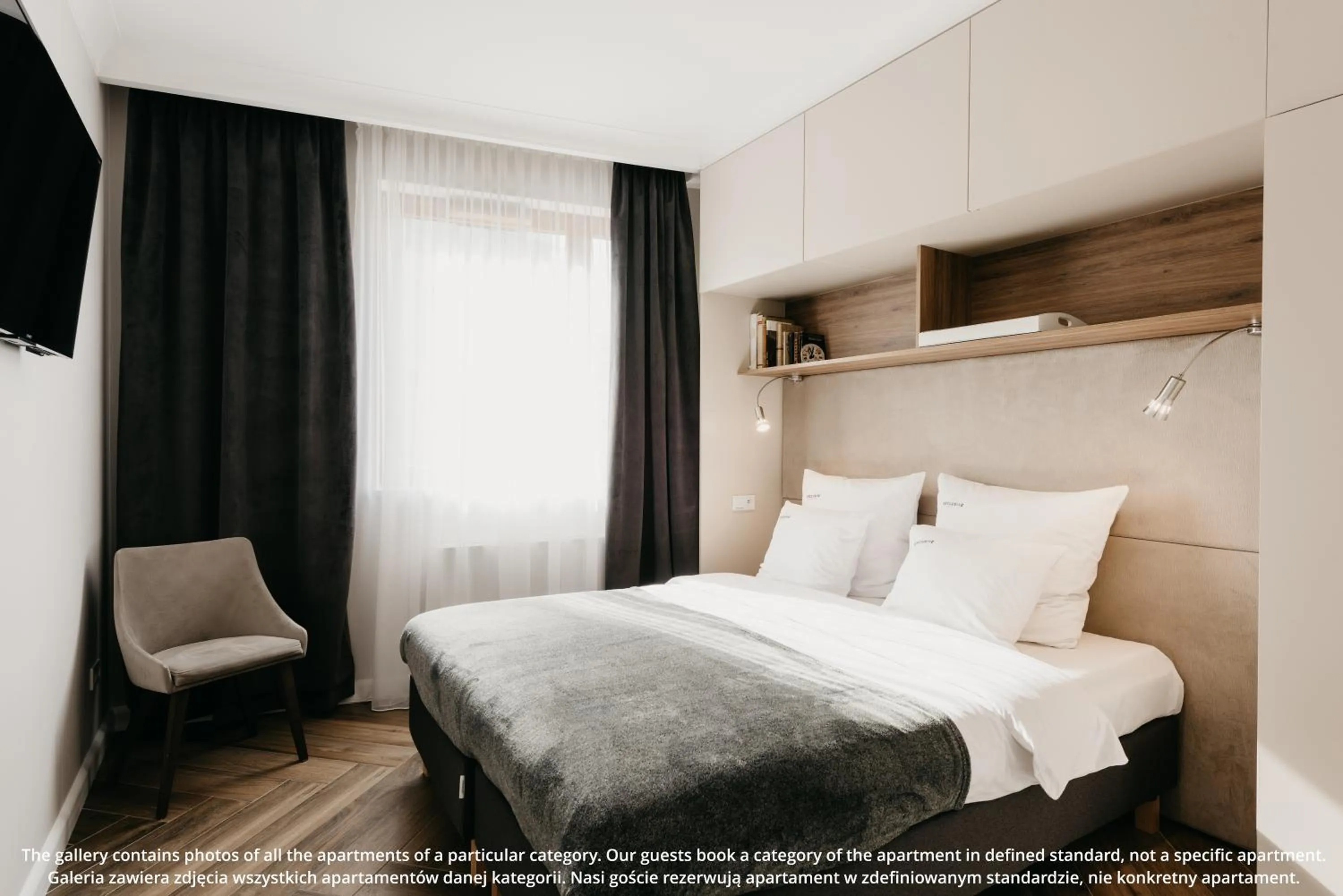 Bed in EXCLUSIVE Aparthotel Kraków Browar Lubicz