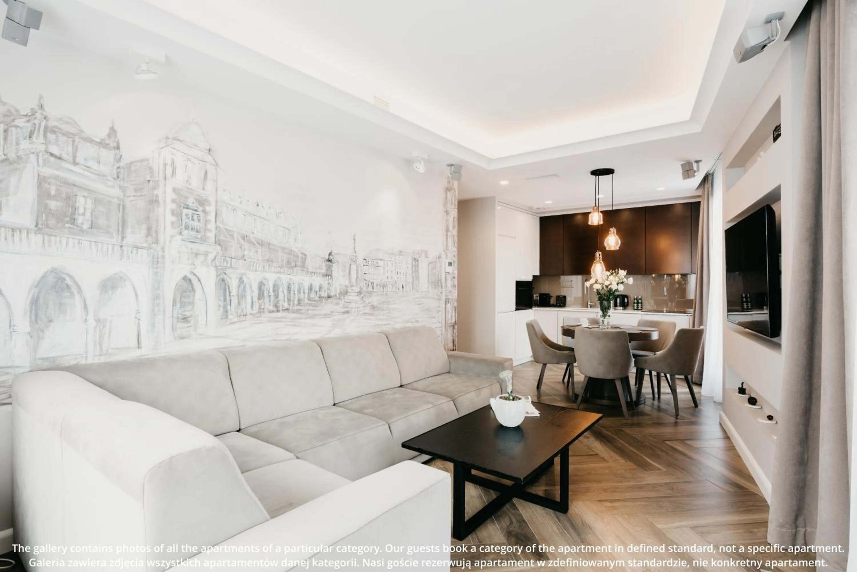 Living room in EXCLUSIVE Aparthotel Kraków Browar Lubicz