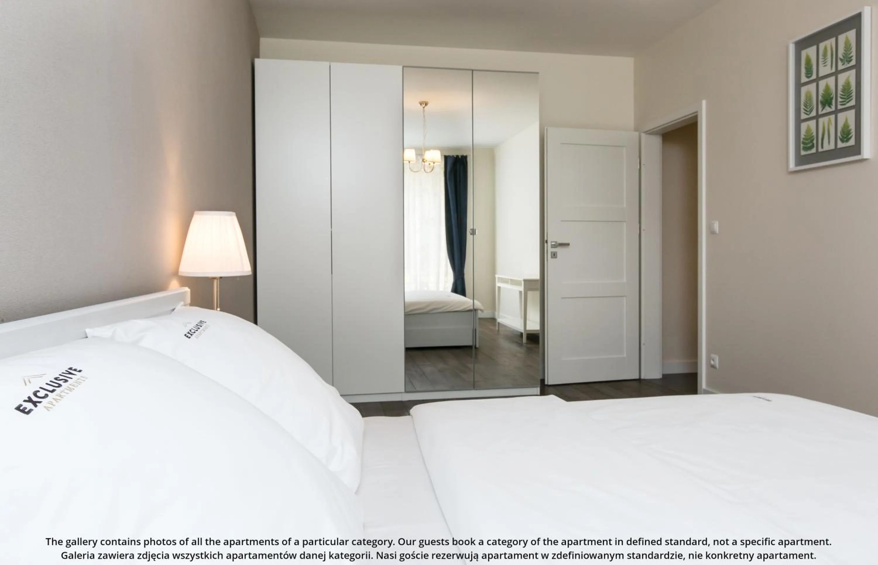 Bed in EXCLUSIVE Aparthotel Kraków Browar Lubicz