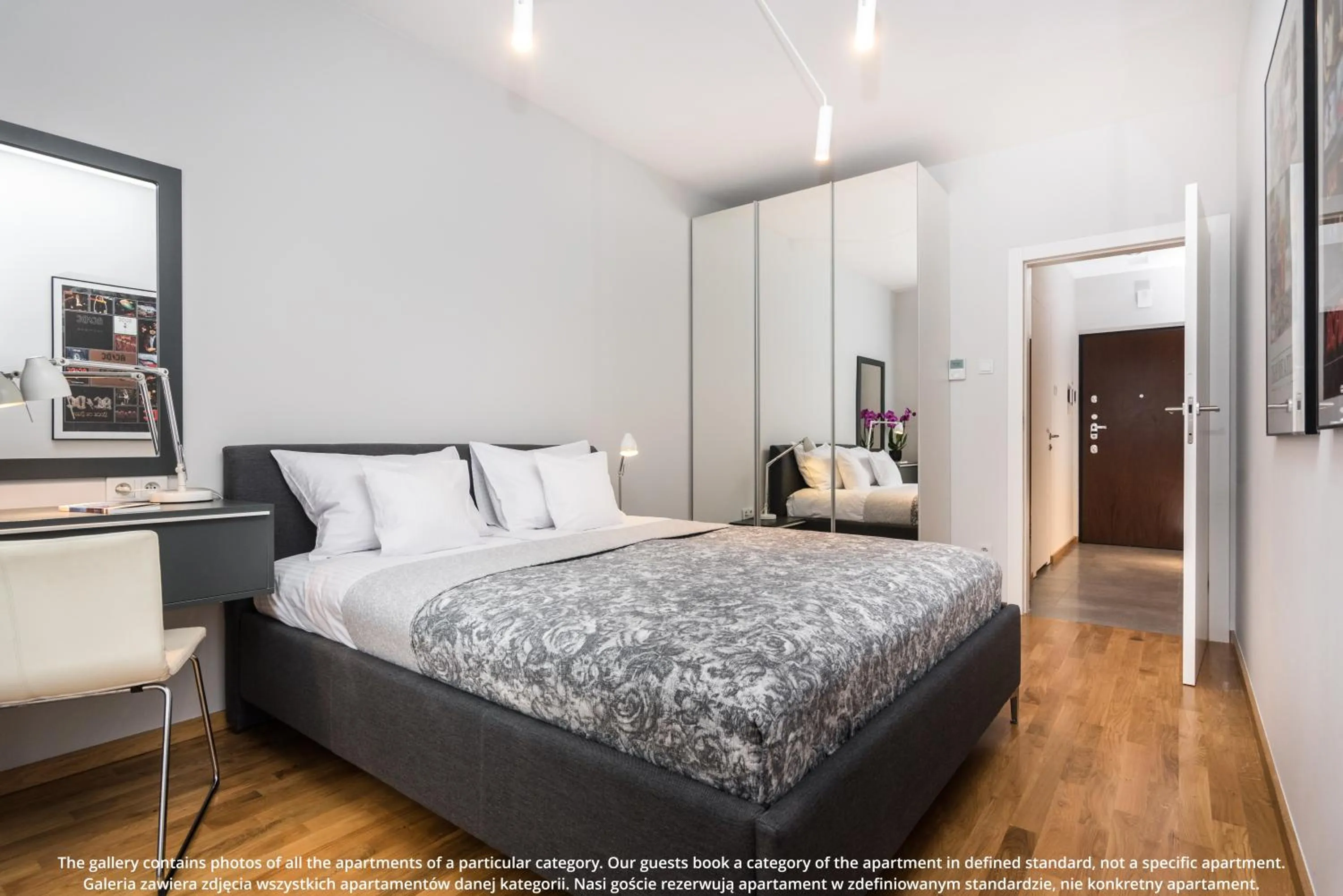 Bed in EXCLUSIVE Aparthotel Kraków Browar Lubicz