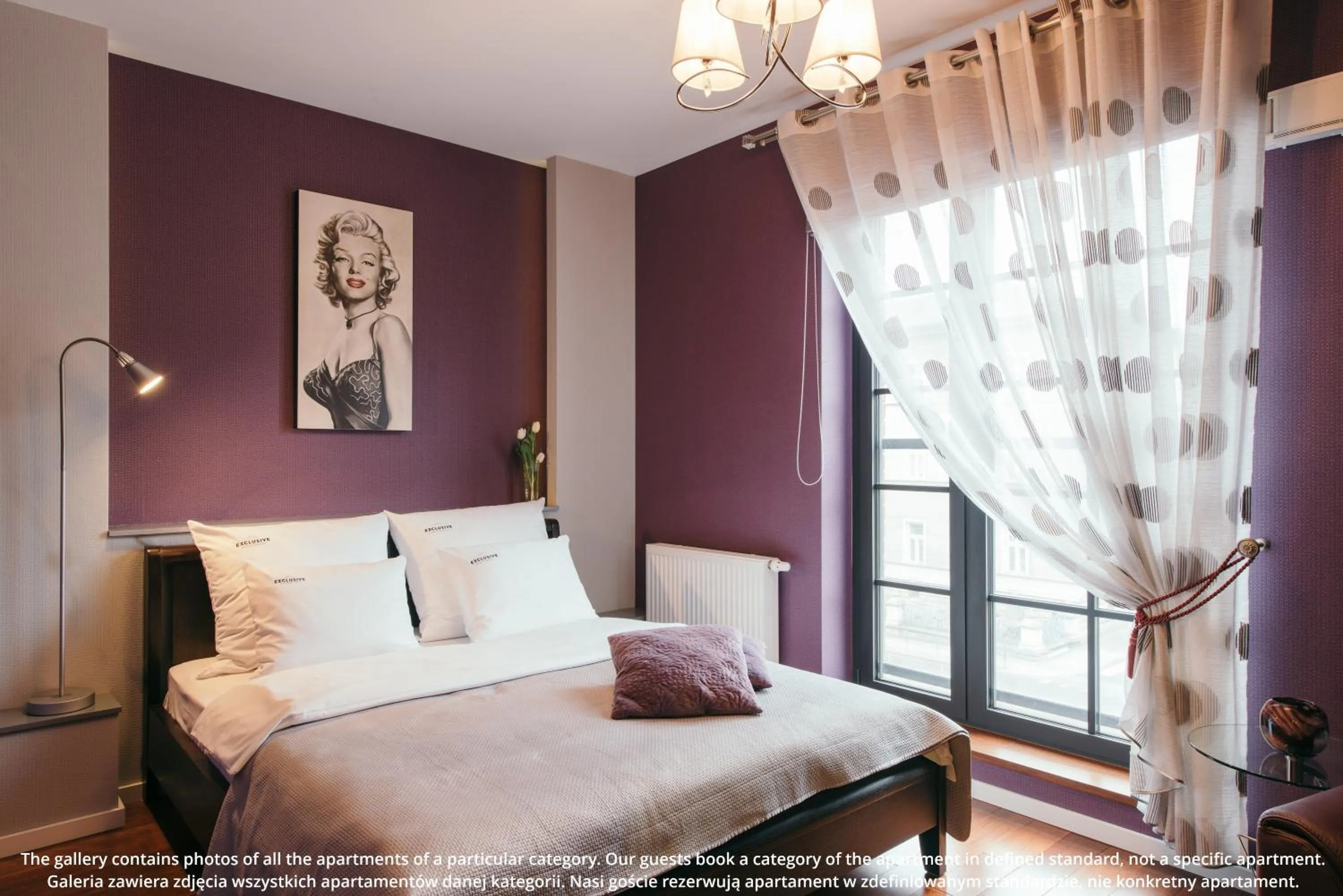 Bed in EXCLUSIVE Aparthotel Kraków Browar Lubicz