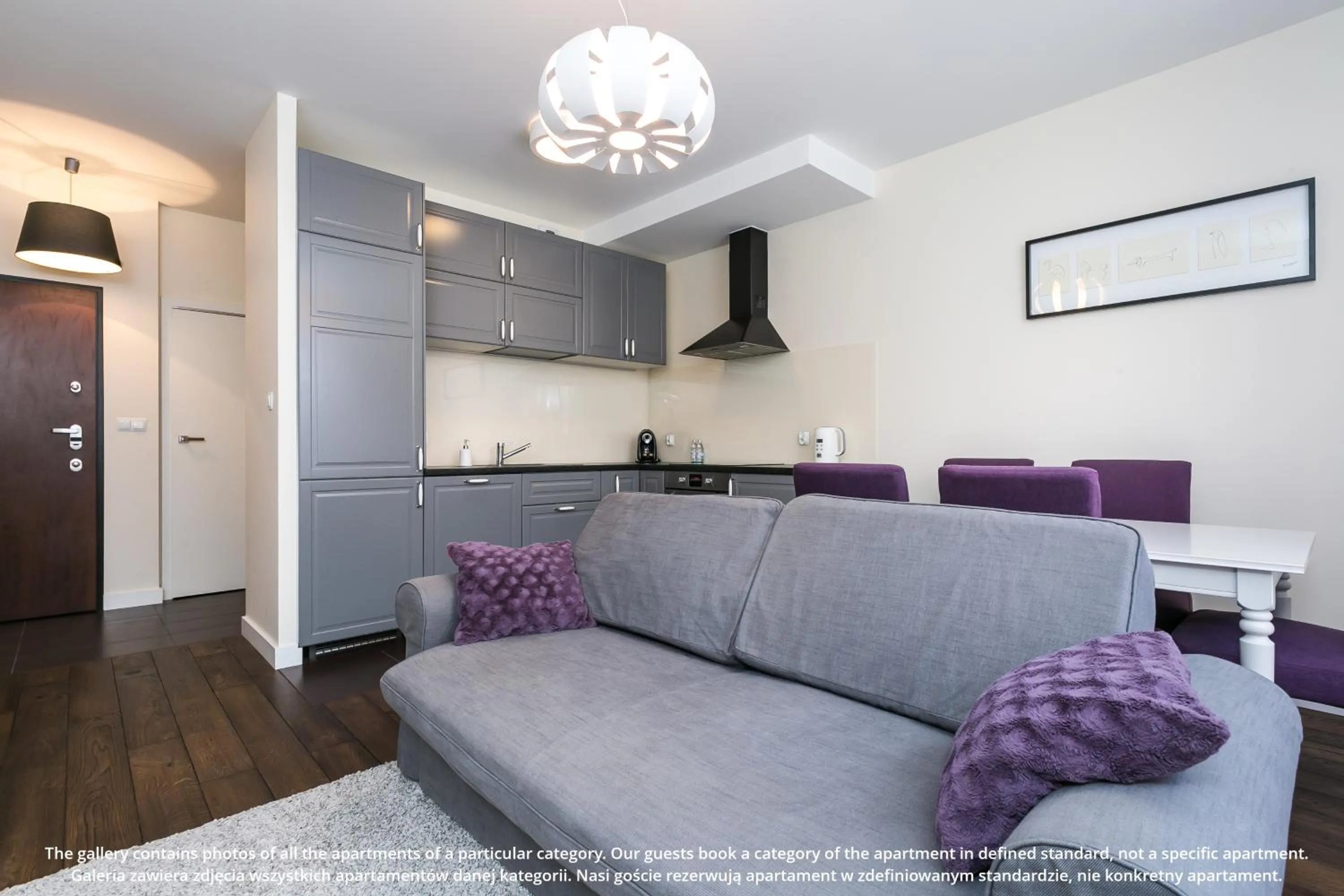 Kitchen or kitchenette in EXCLUSIVE Aparthotel Kraków Browar Lubicz