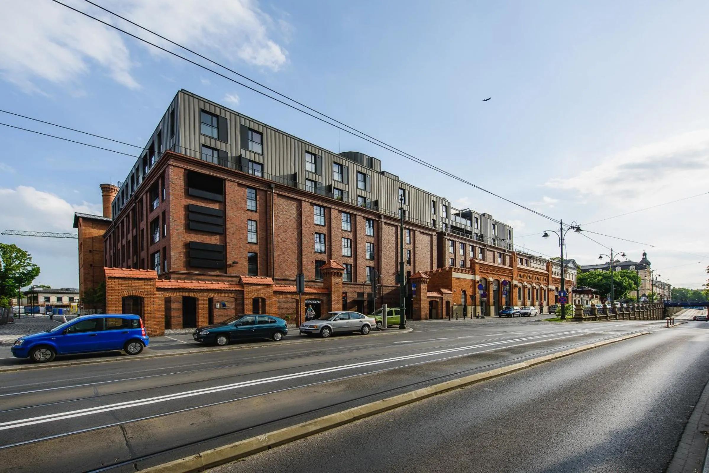 Property building in EXCLUSIVE Aparthotel Kraków Browar Lubicz