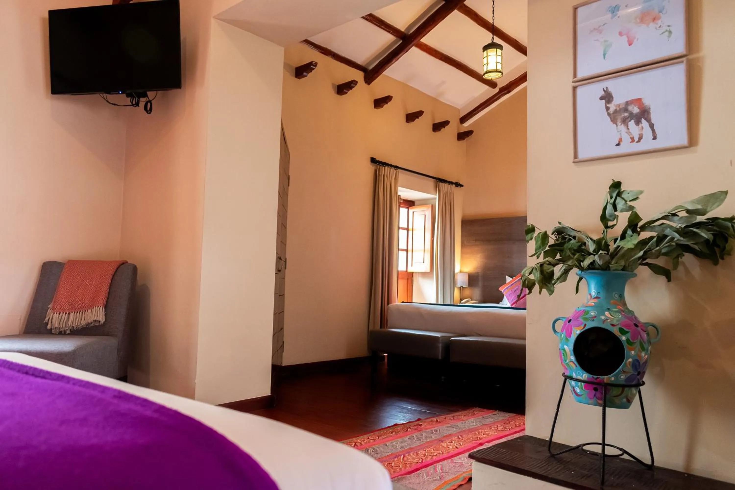 Bed in Union Hotel Cusco