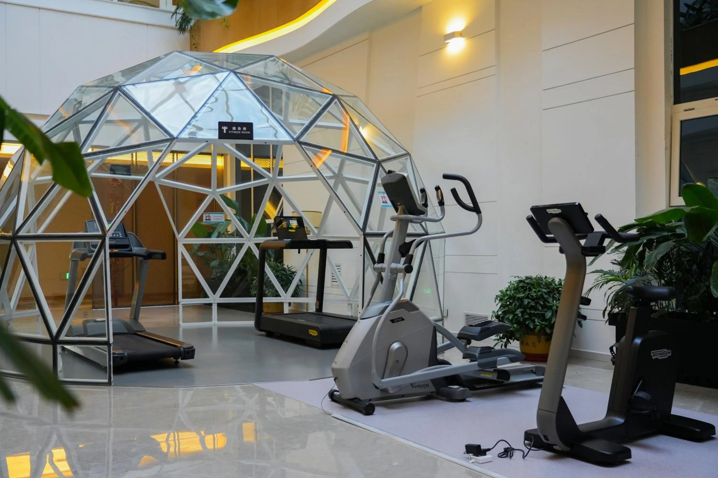 Fitness centre/facilities in Xianyang Licai Tianyou Hotel