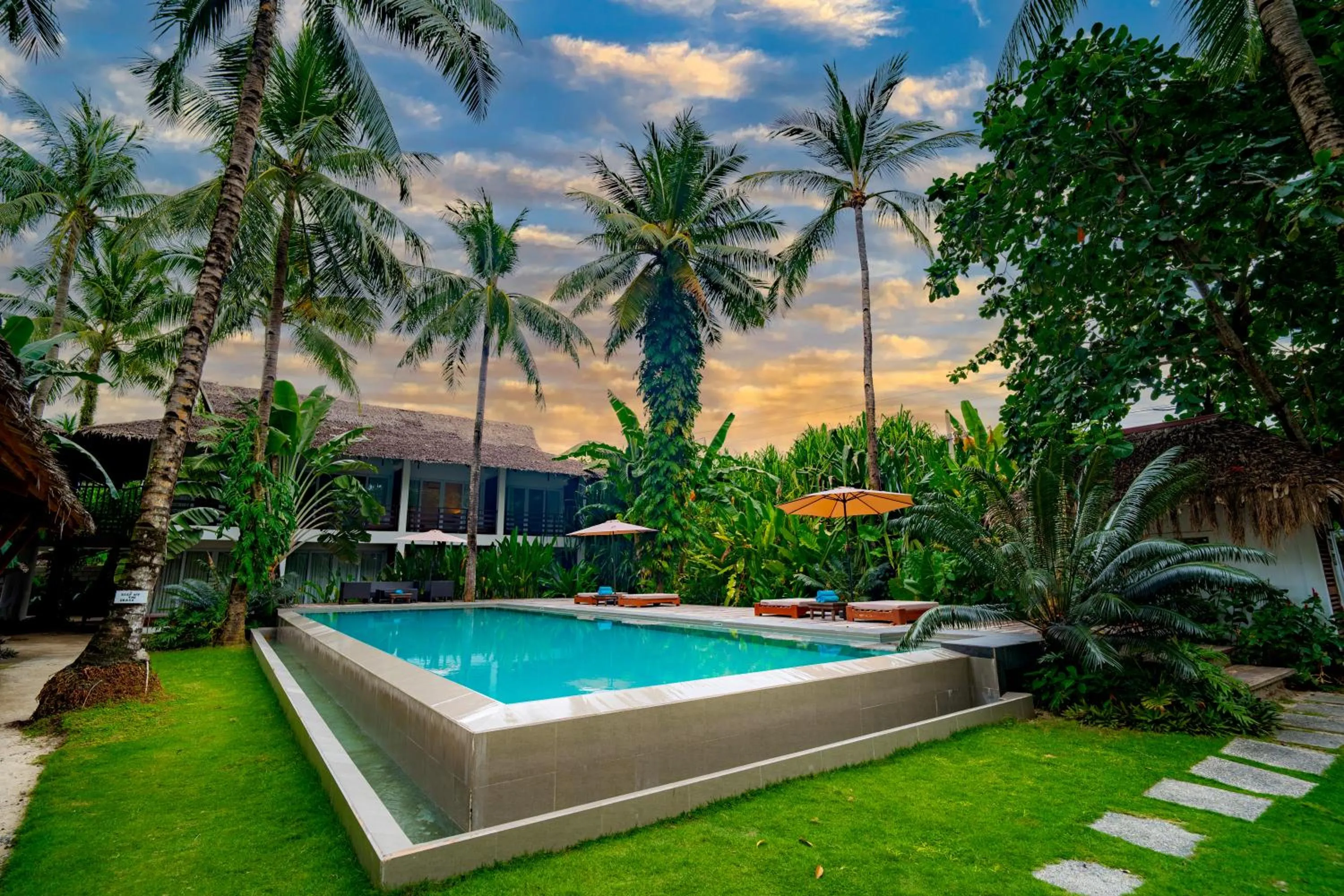 Swimming pool in The Henry Resort Siargao at Kermit
