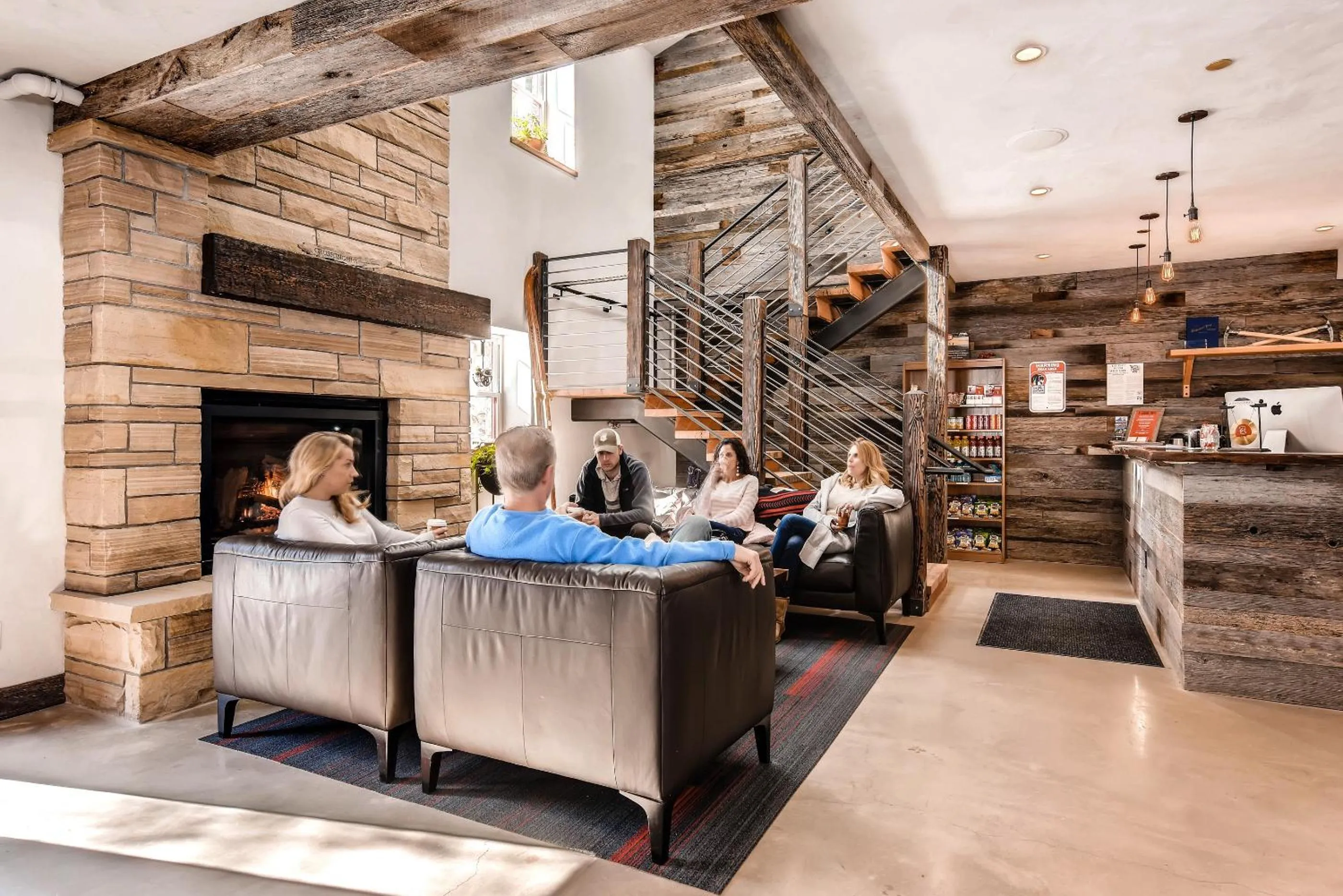 People in A-Lodge Boulder