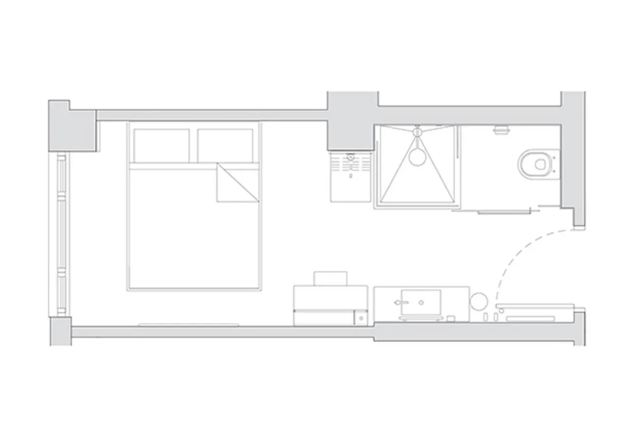Floor plan in Arlo SoHo