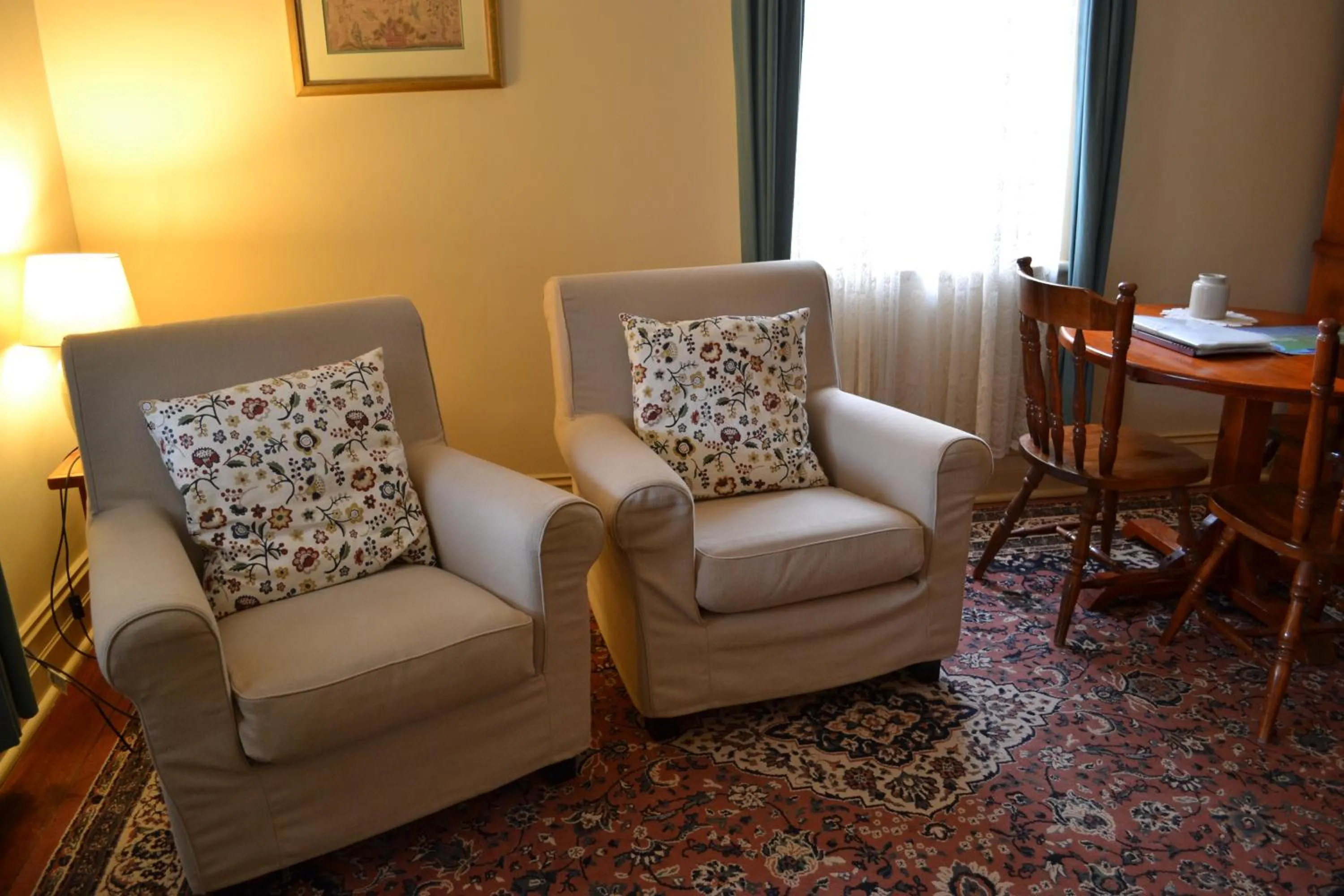 Living room in Robe House Heritage Accommodation