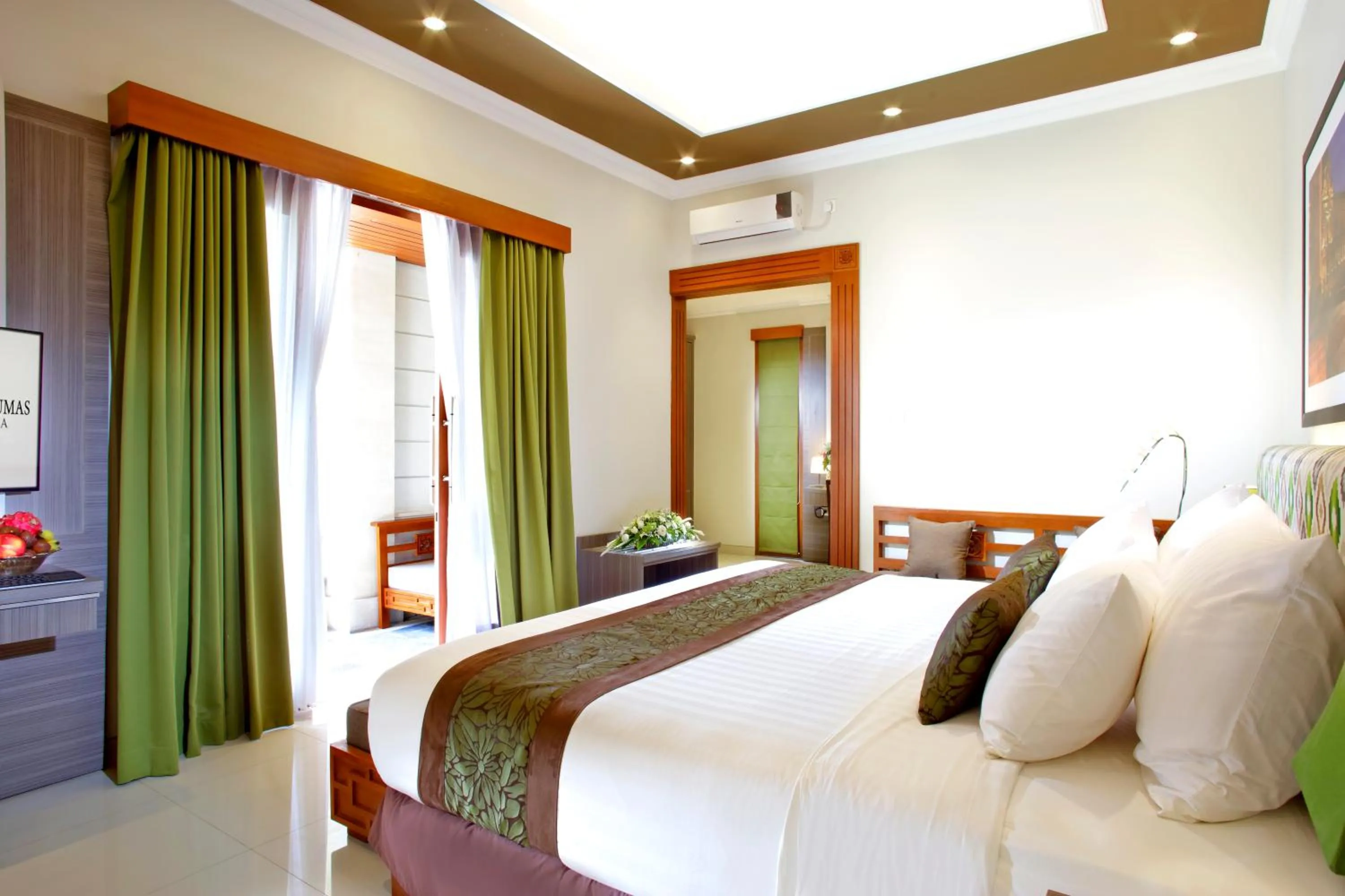 Bedroom, Bed in The Banyumas Suite Villa Legian