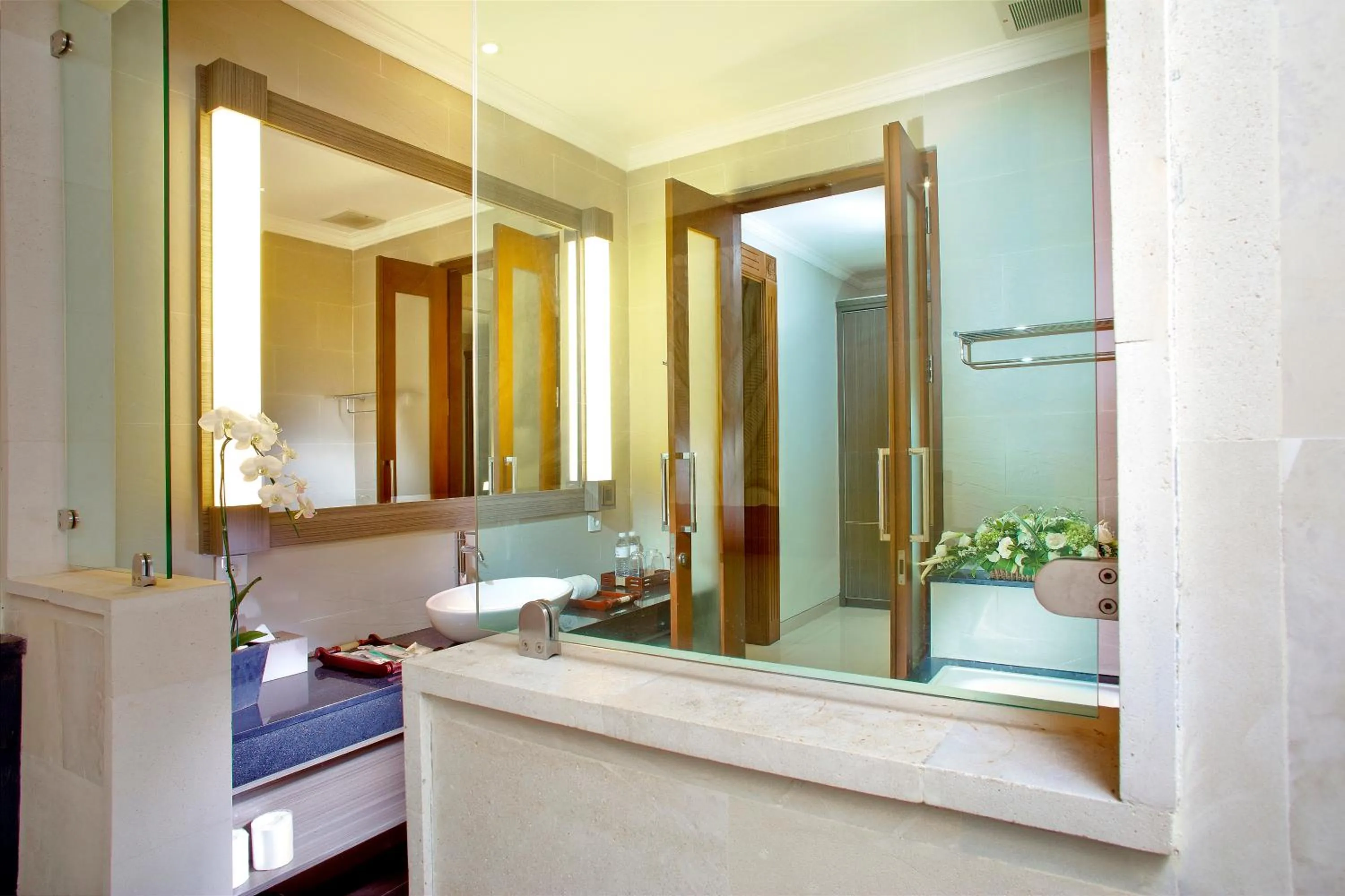 Bathroom in The Banyumas Suite Villa Legian