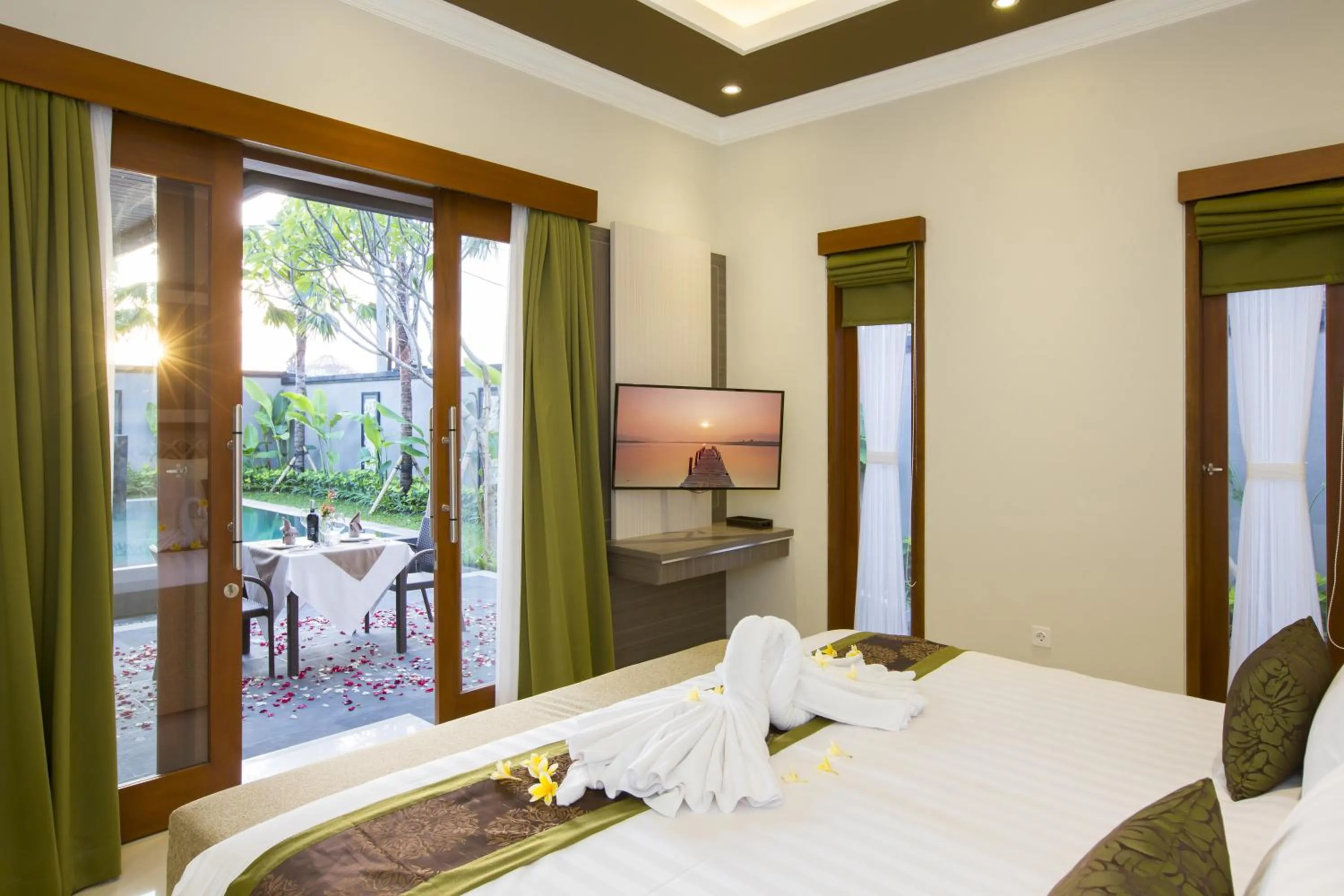 Photo of the whole room, Bed in The Banyumas Suite Villa Legian