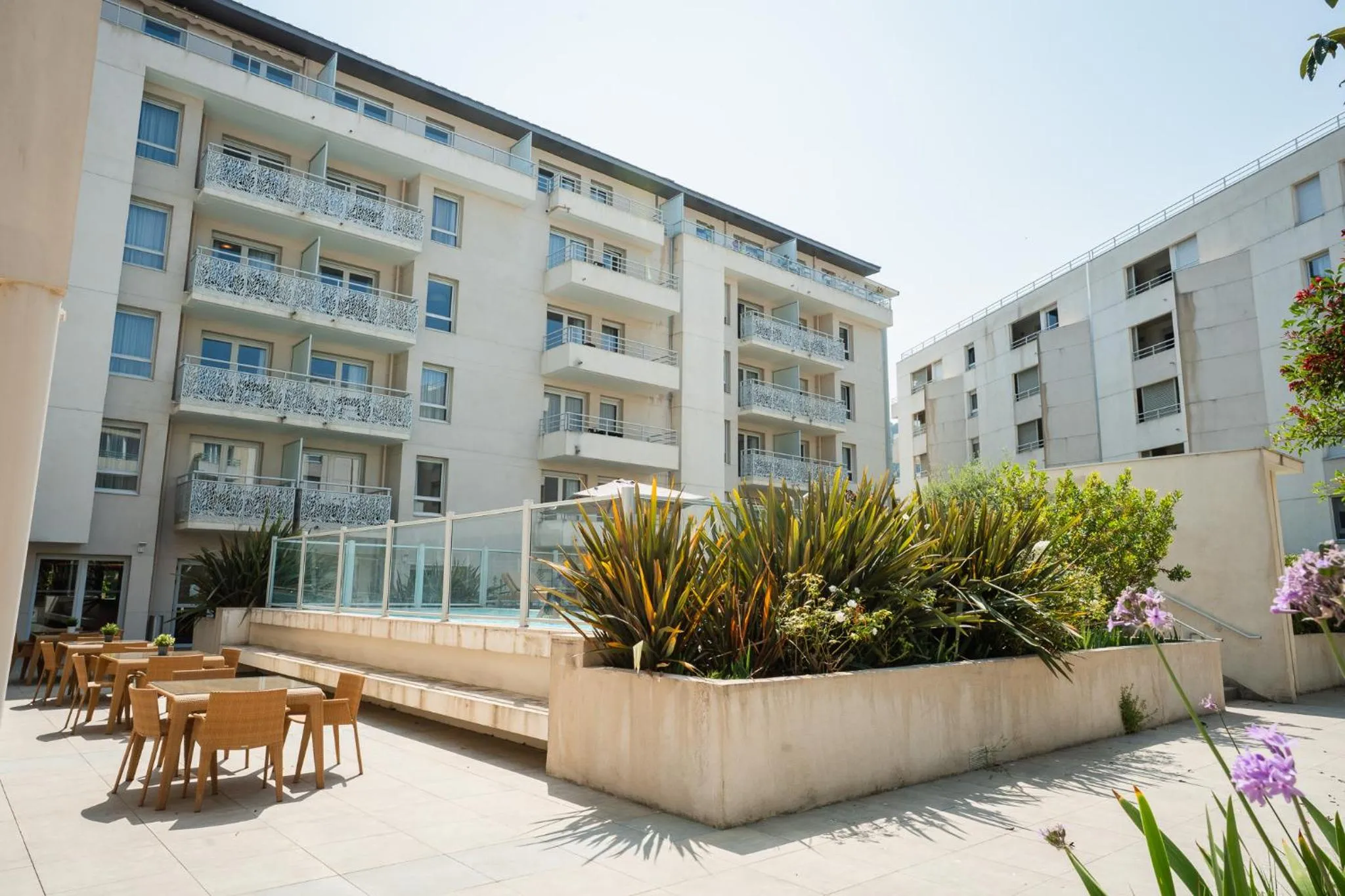 Balcony/Terrace in Zenitude Quality Aparthotel Nice