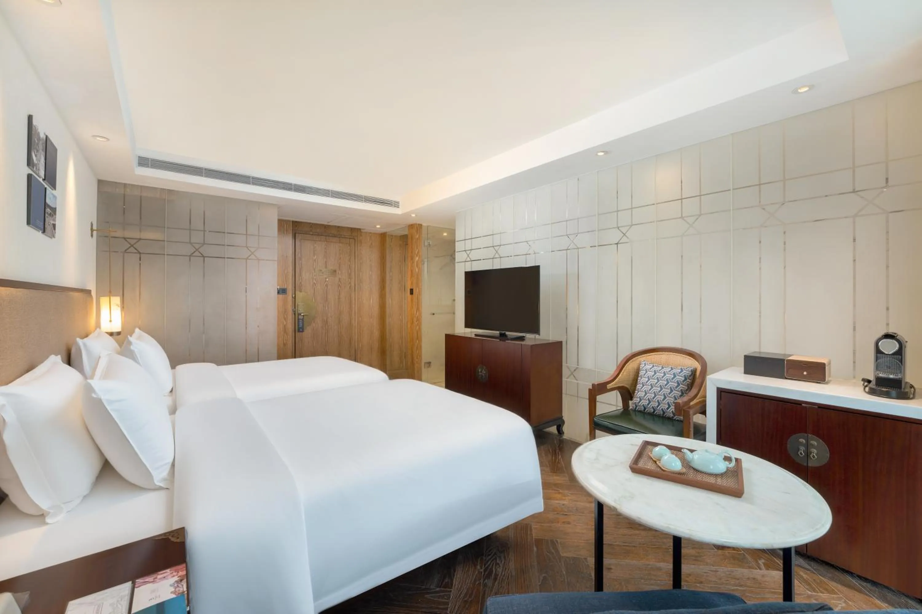 Bed in 广州岭南五号酒店 LN Hotel Five