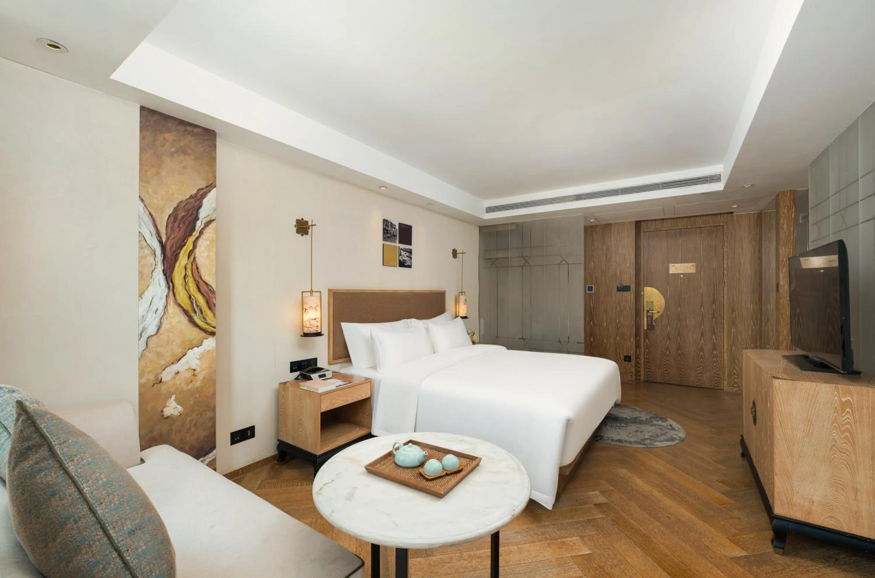 Bed in 广州岭南五号酒店 LN Hotel Five