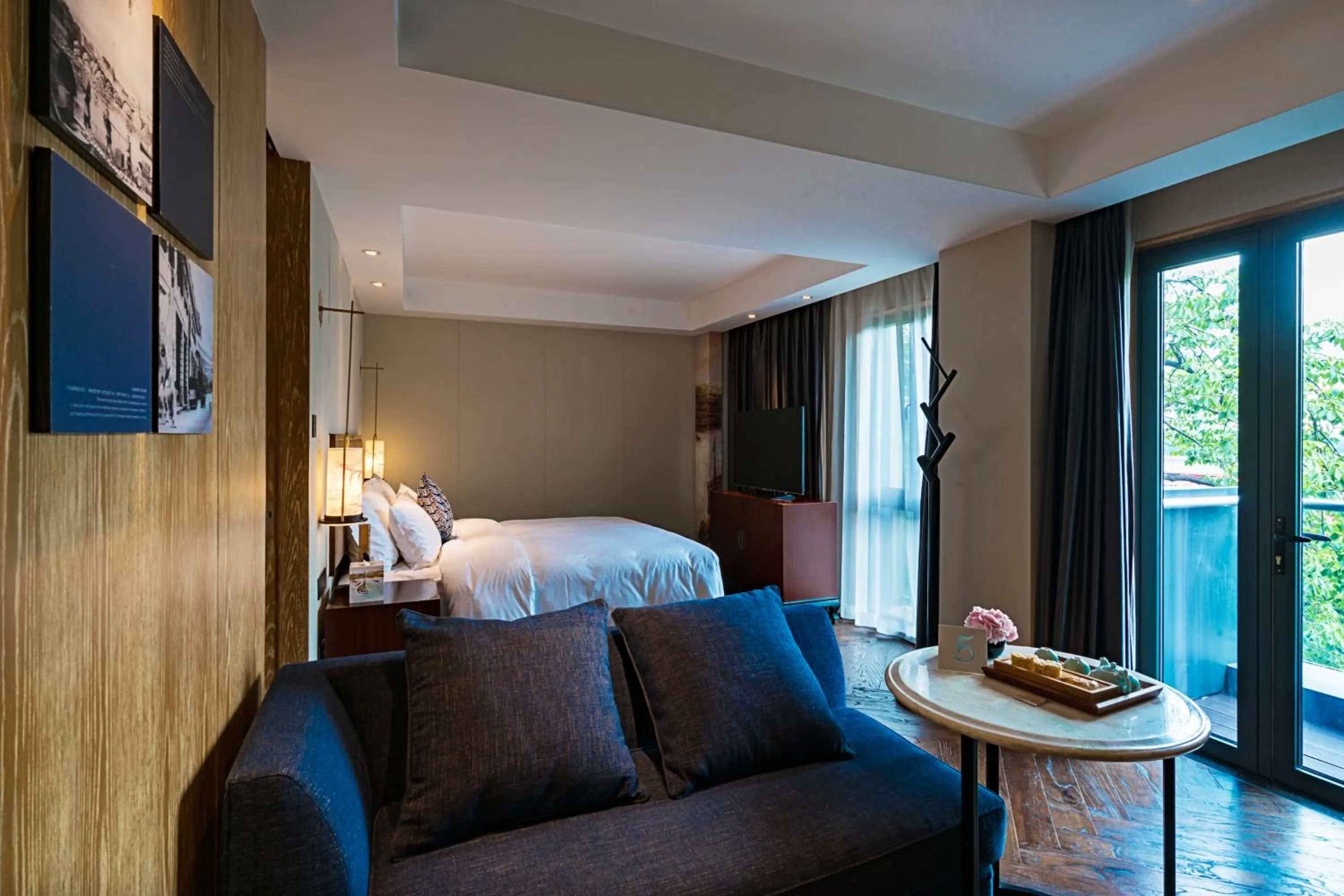 Bed in 广州岭南五号酒店 LN Hotel Five