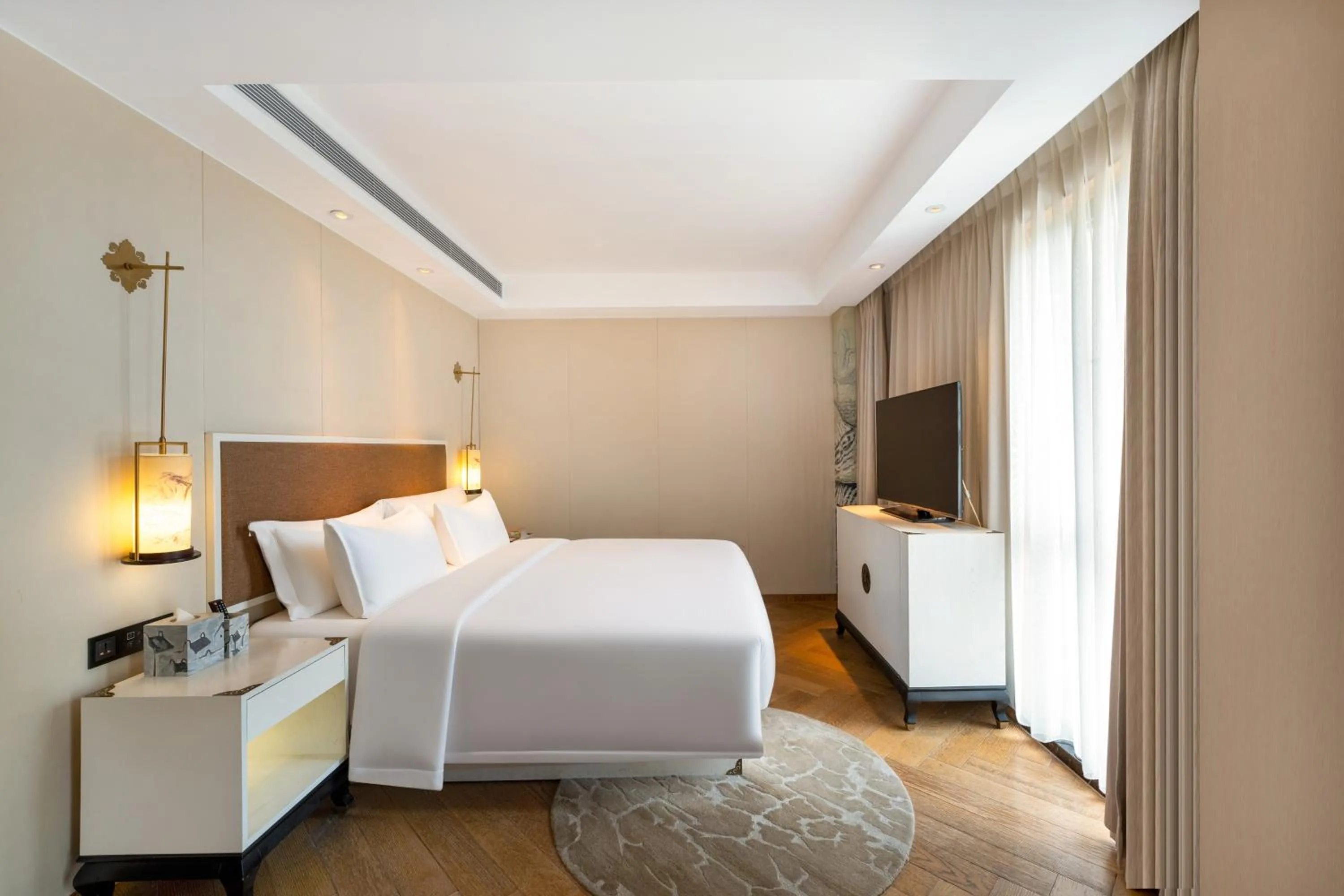 Bed in 广州岭南五号酒店 LN Hotel Five