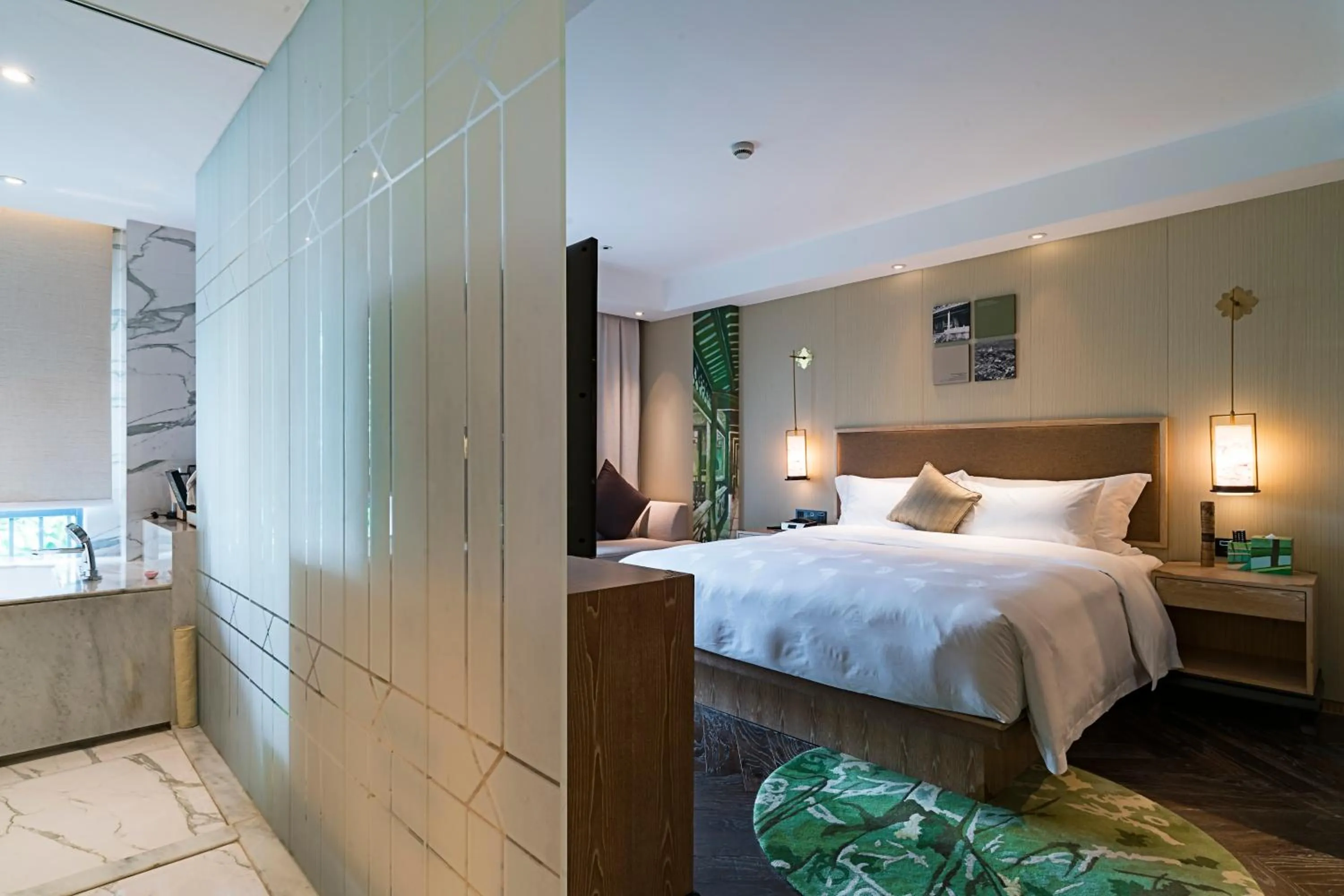 Bed in 广州岭南五号酒店 LN Hotel Five