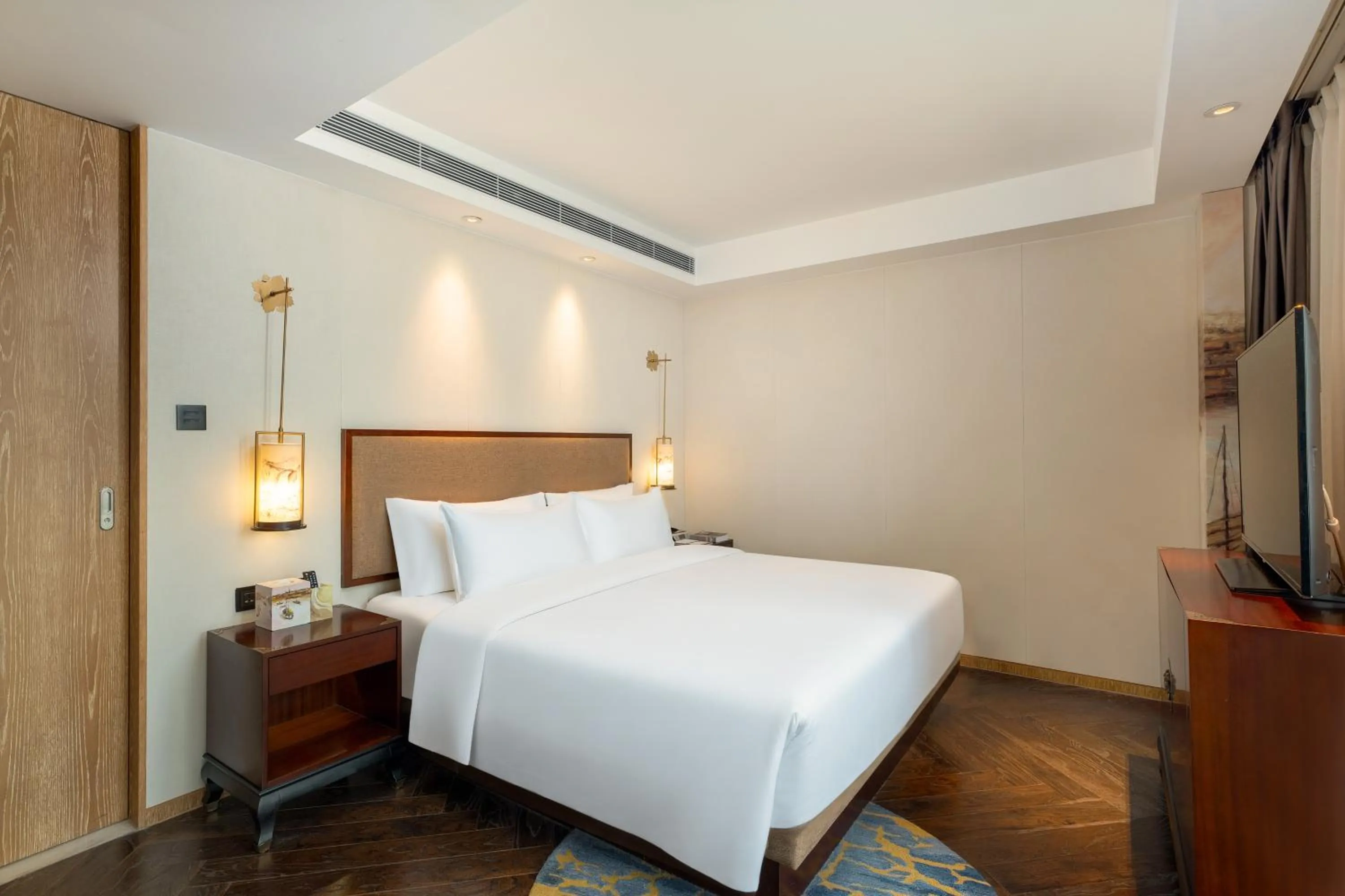 Bed in 广州岭南五号酒店 LN Hotel Five