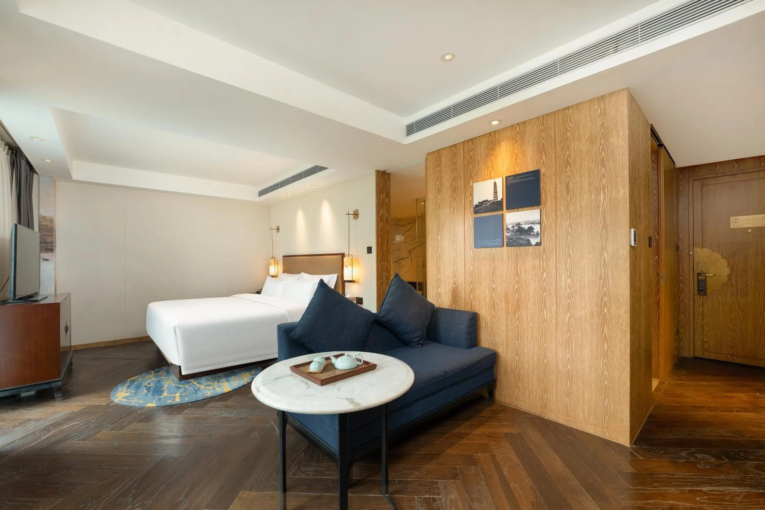 Bed in 广州岭南五号酒店 LN Hotel Five