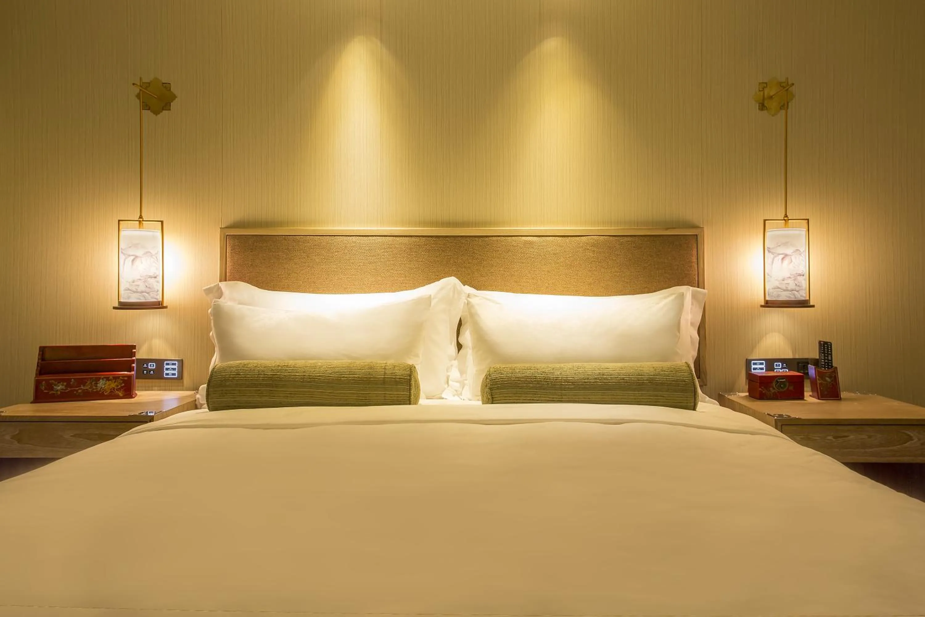 Bed in 广州岭南五号酒店 LN Hotel Five