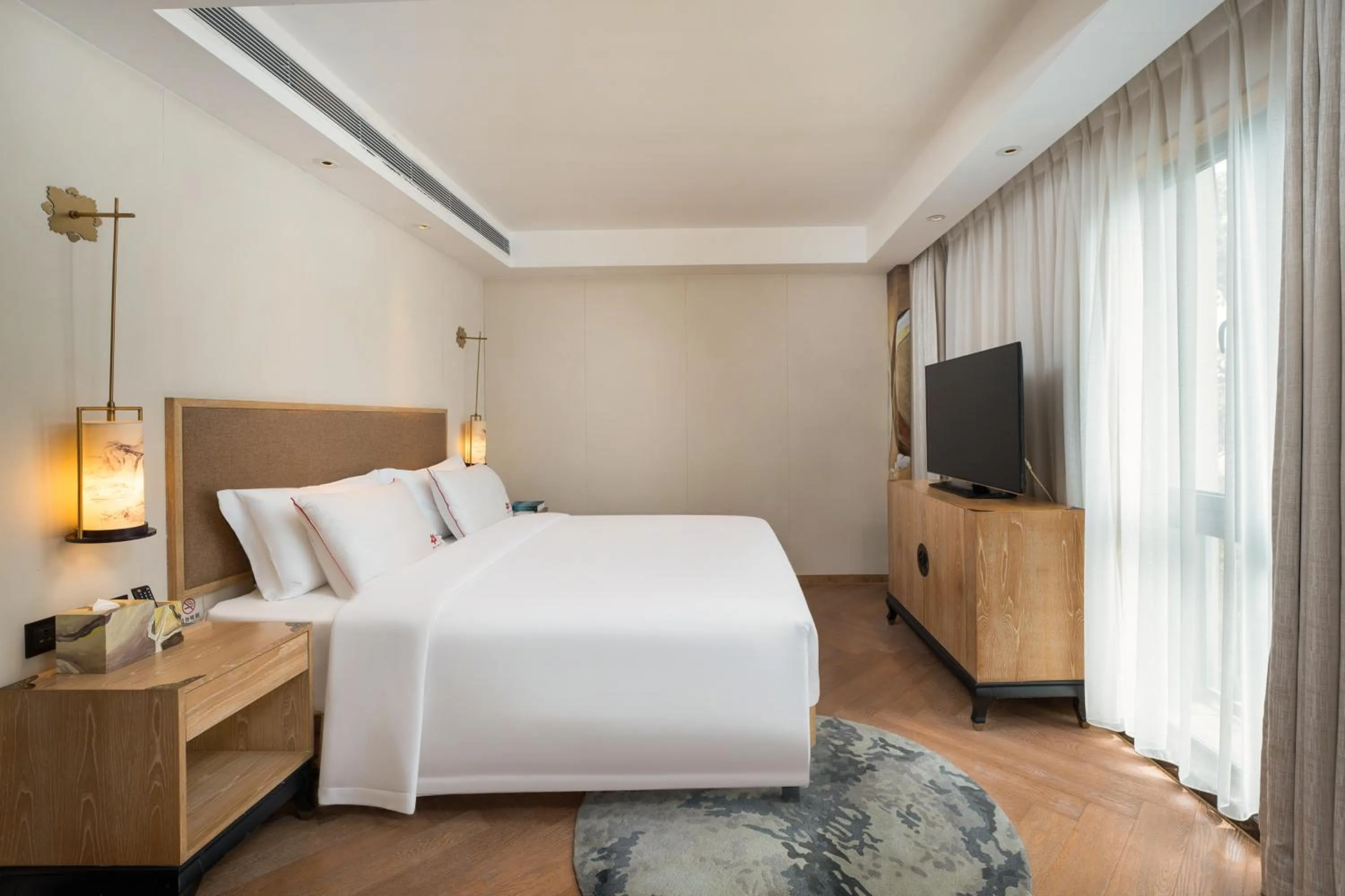 Bed in 广州岭南五号酒店 LN Hotel Five