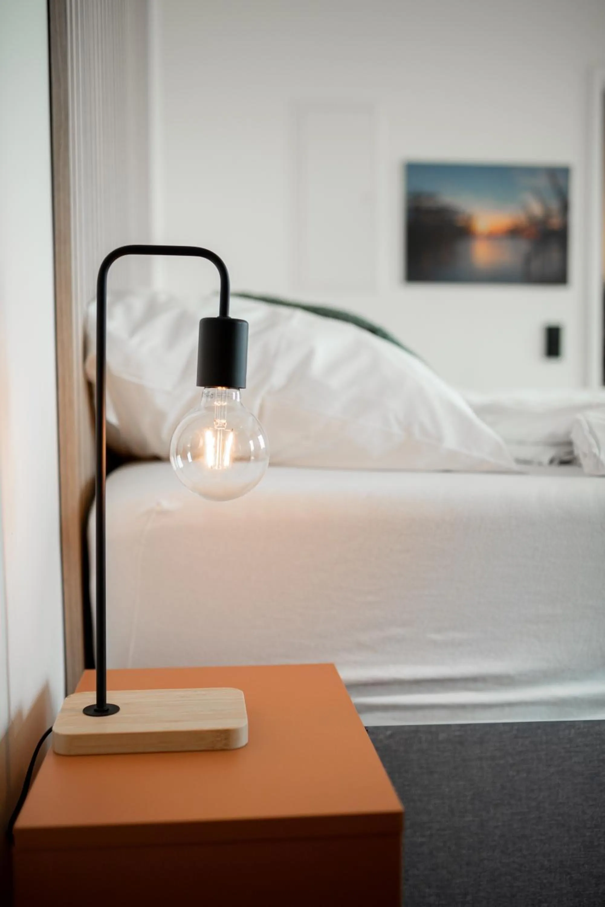 Bed in Homaris Apartments Winterhude