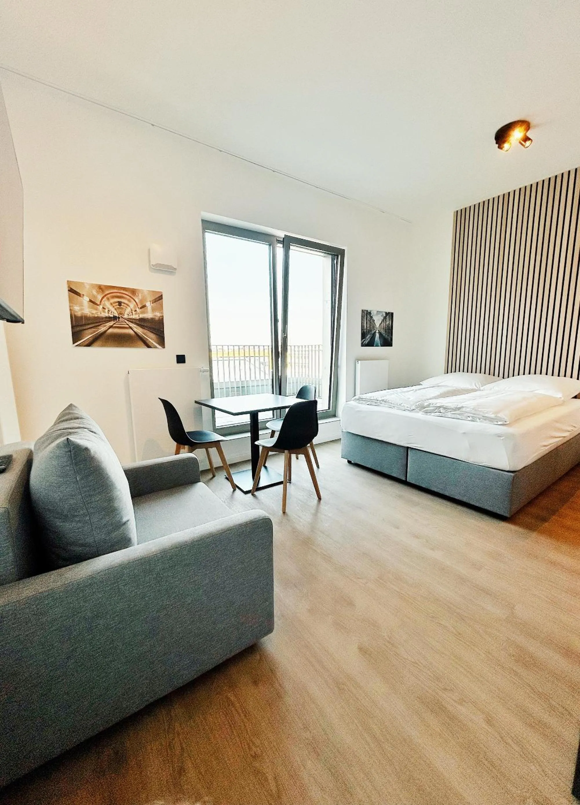 Bed in Homaris Apartments Winterhude