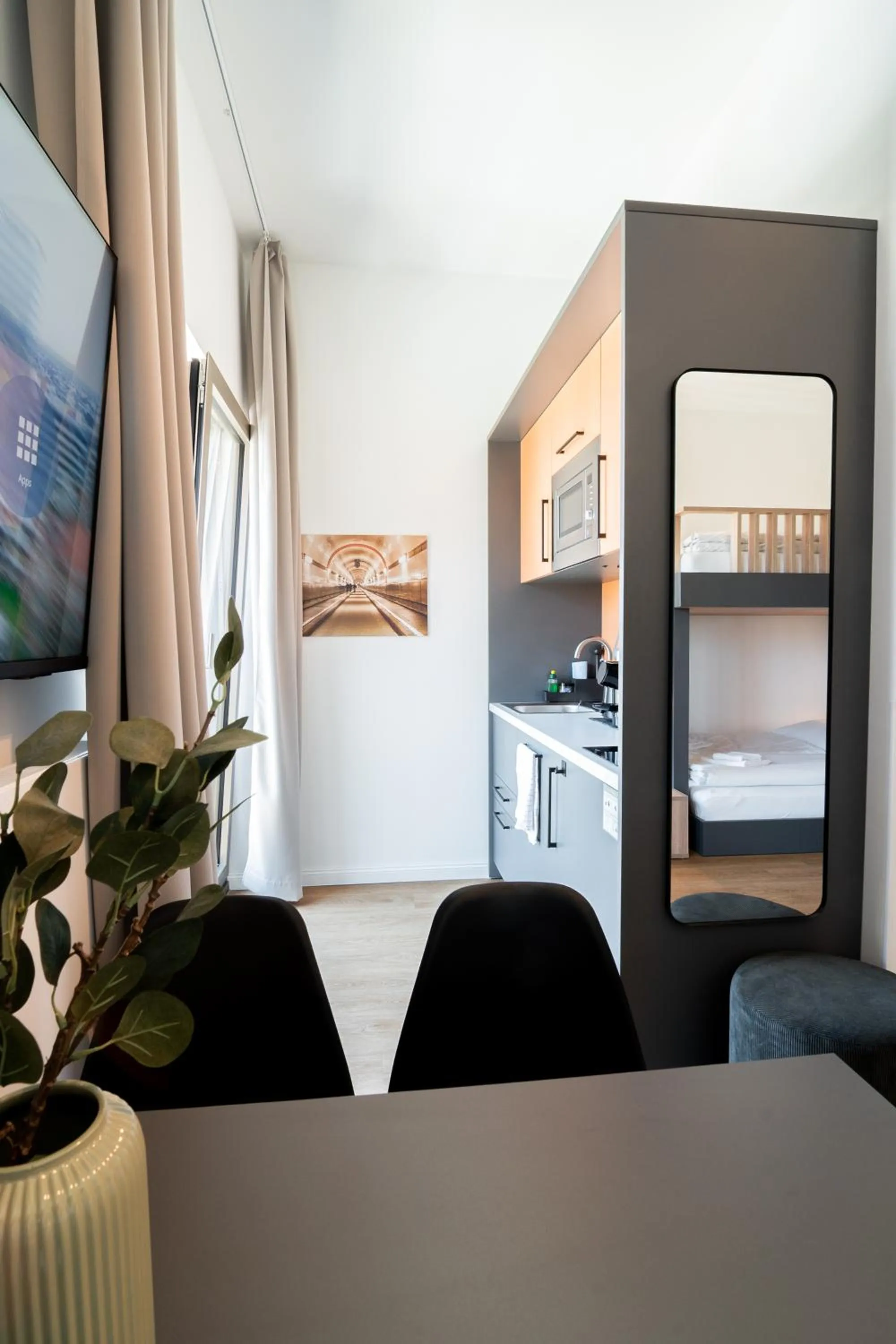 TV and multimedia in Homaris Apartments Winterhude