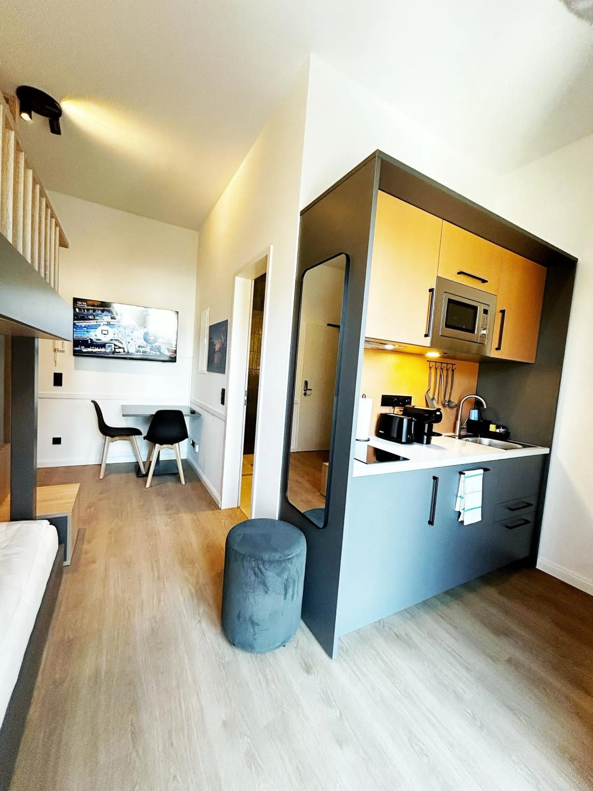 Bed in Homaris Apartments Winterhude