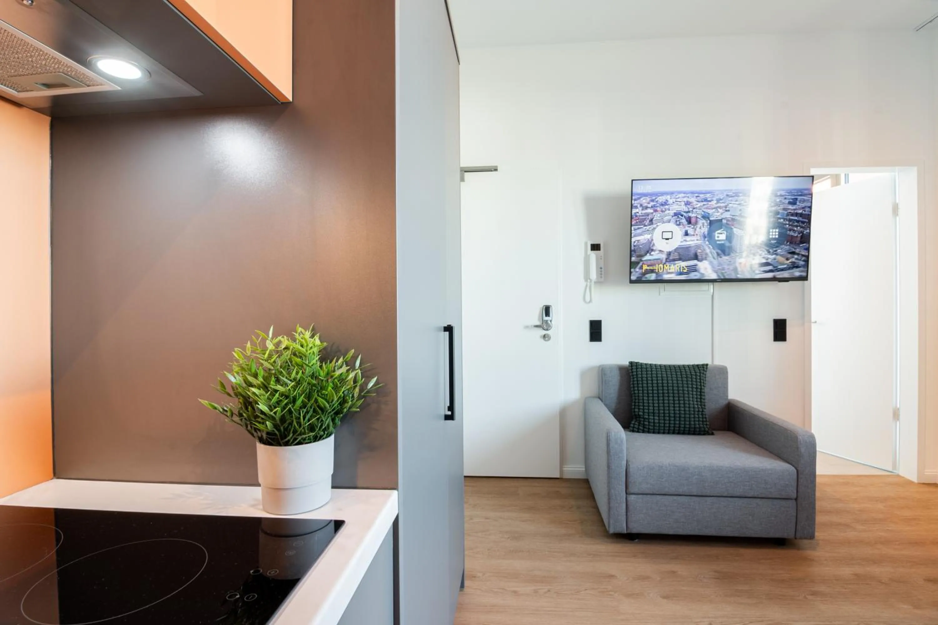 TV and multimedia in Homaris Apartments Winterhude