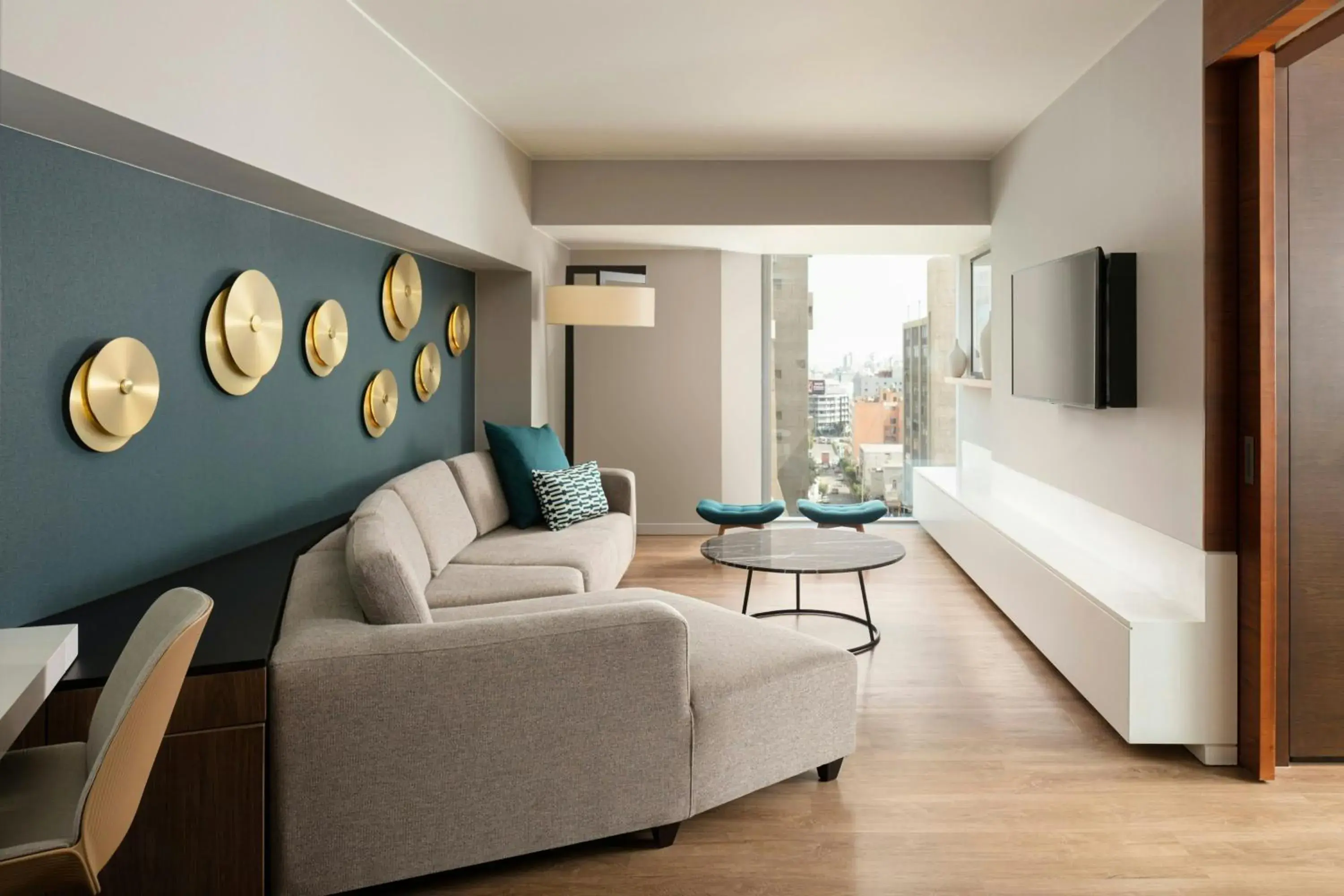 One-Bedroom Panoramic King Suite with City View in Courtyard by Marriott Lima Miraflores One-Bedroom Panoramic King Suite with City View in Courtyard by Marriott Lima Miraflores