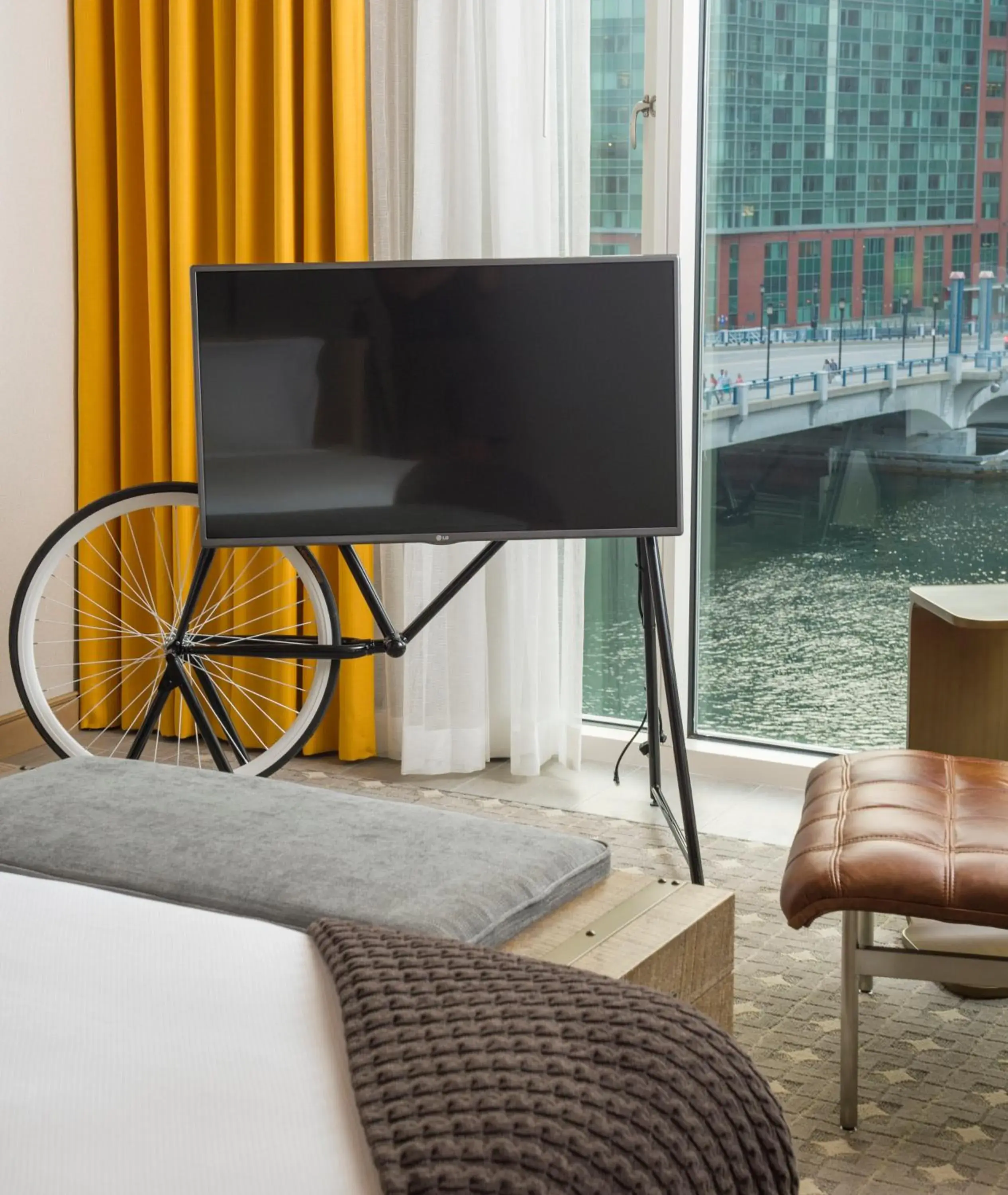 Deluxe King Room with Water View - Hearing Accessible in The Envoy Hotel, Autograph Collection Deluxe King Room with Water View - Hearing Accessible in The Envoy Hotel, Autograph Collection