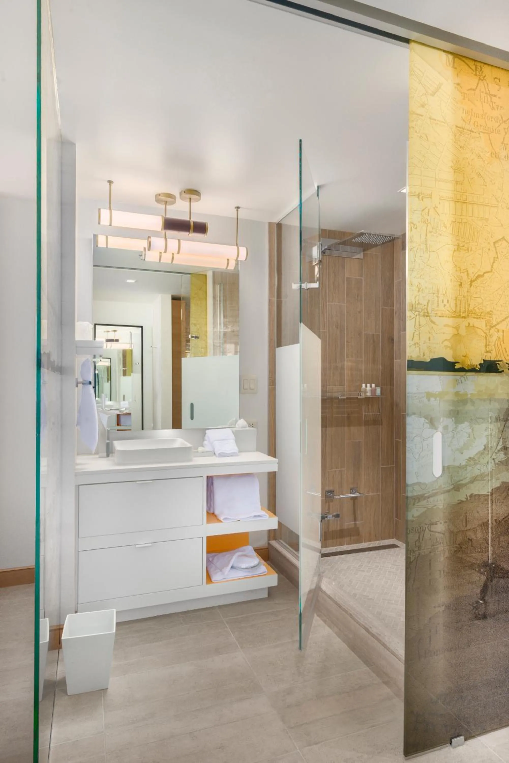 Bathroom in The Envoy Hotel, Autograph Collection