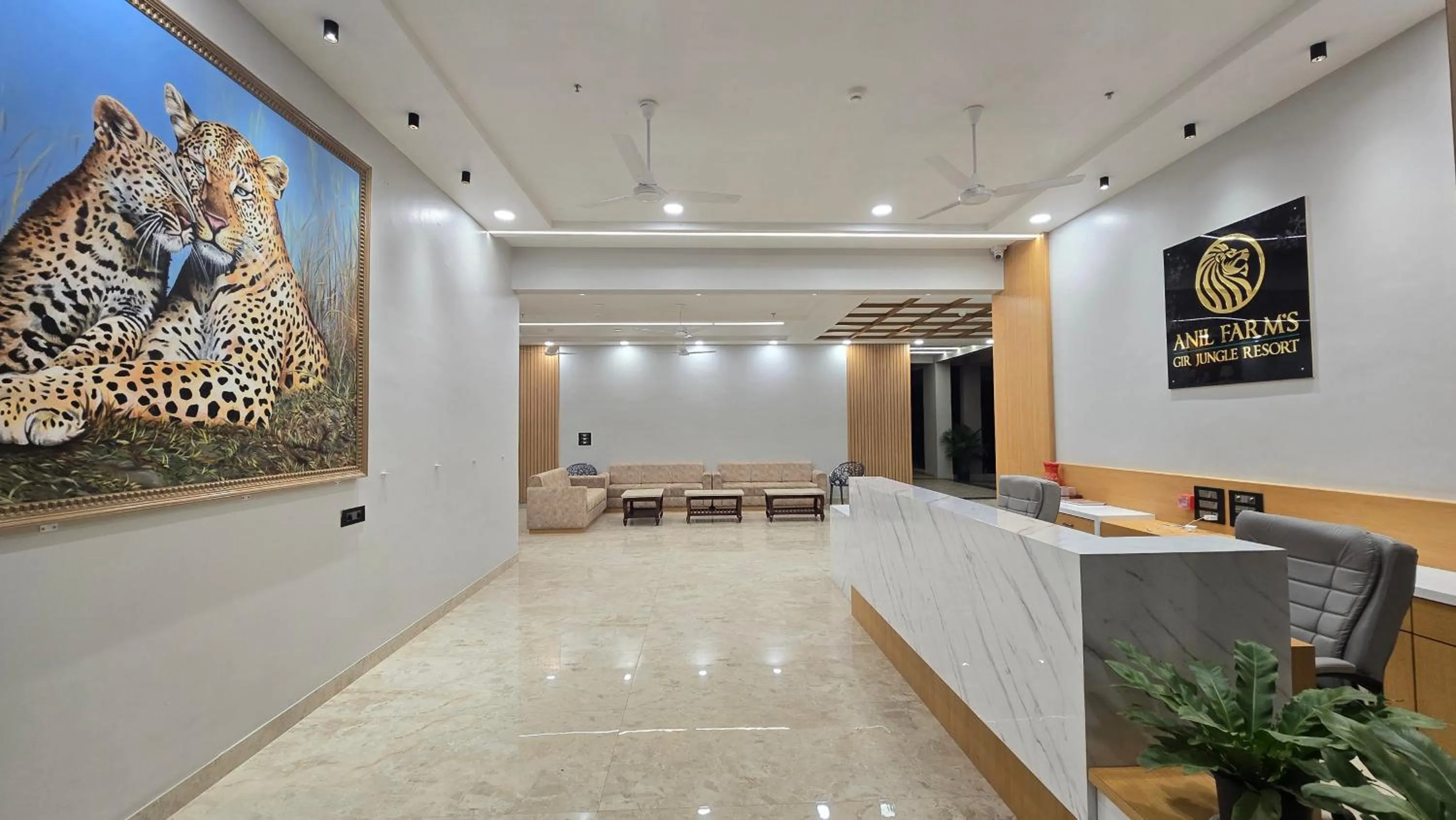Lobby or reception in Anil Farms Gir Jungle Resort