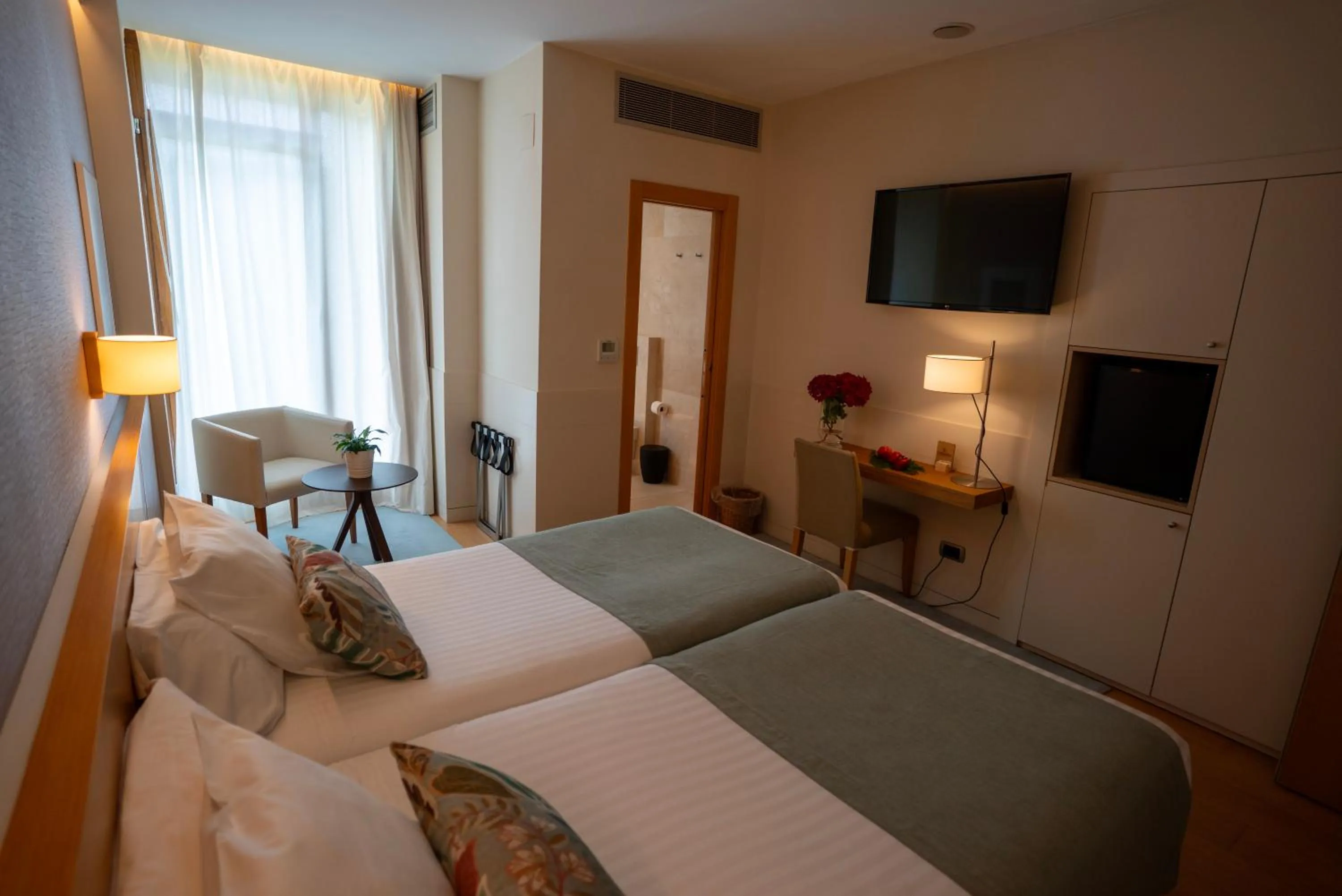 Bed in Hotel Jaizkibel