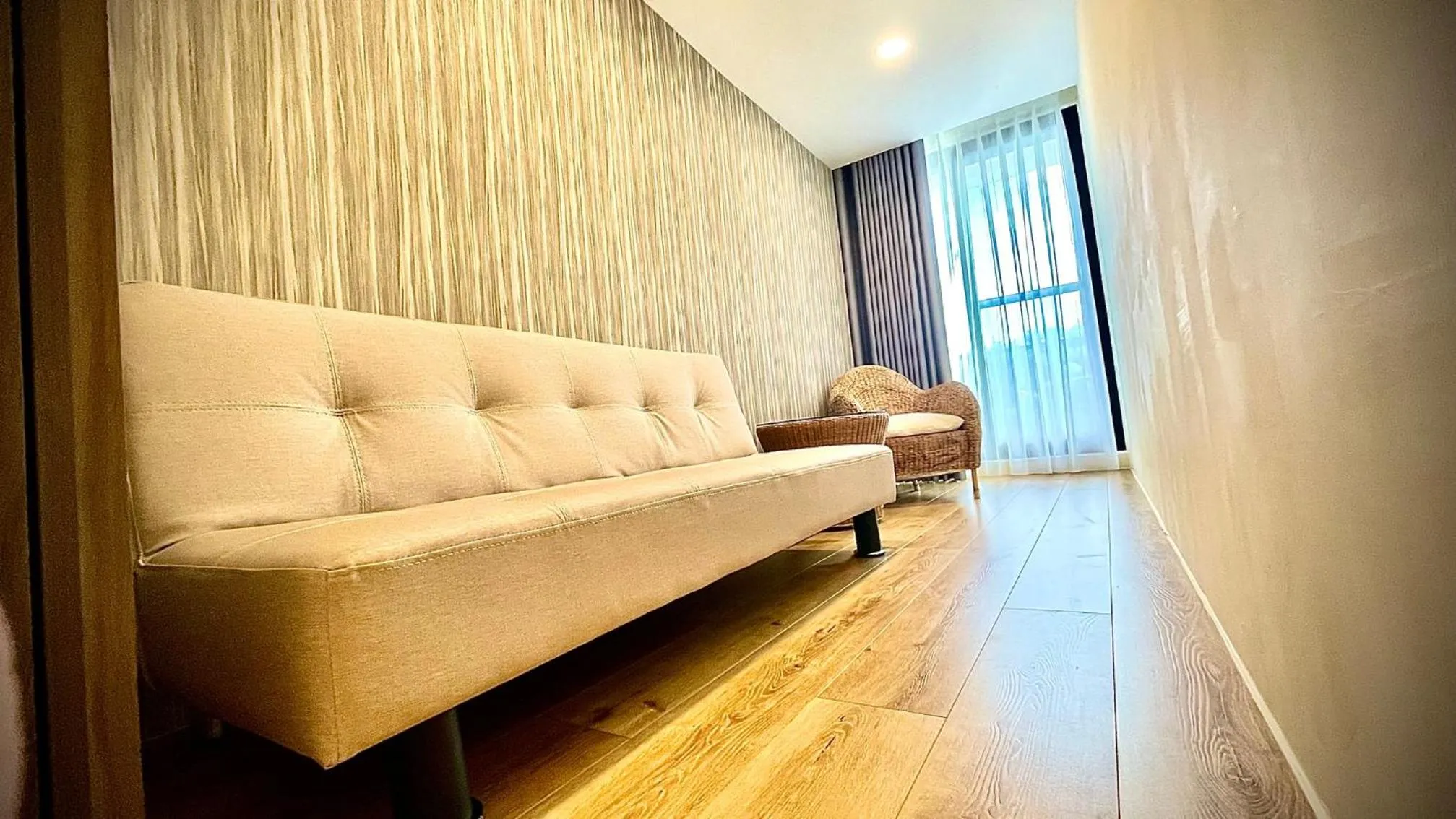 Seating area, Bed in 海的墾丁旅店 Ocean KT Inn