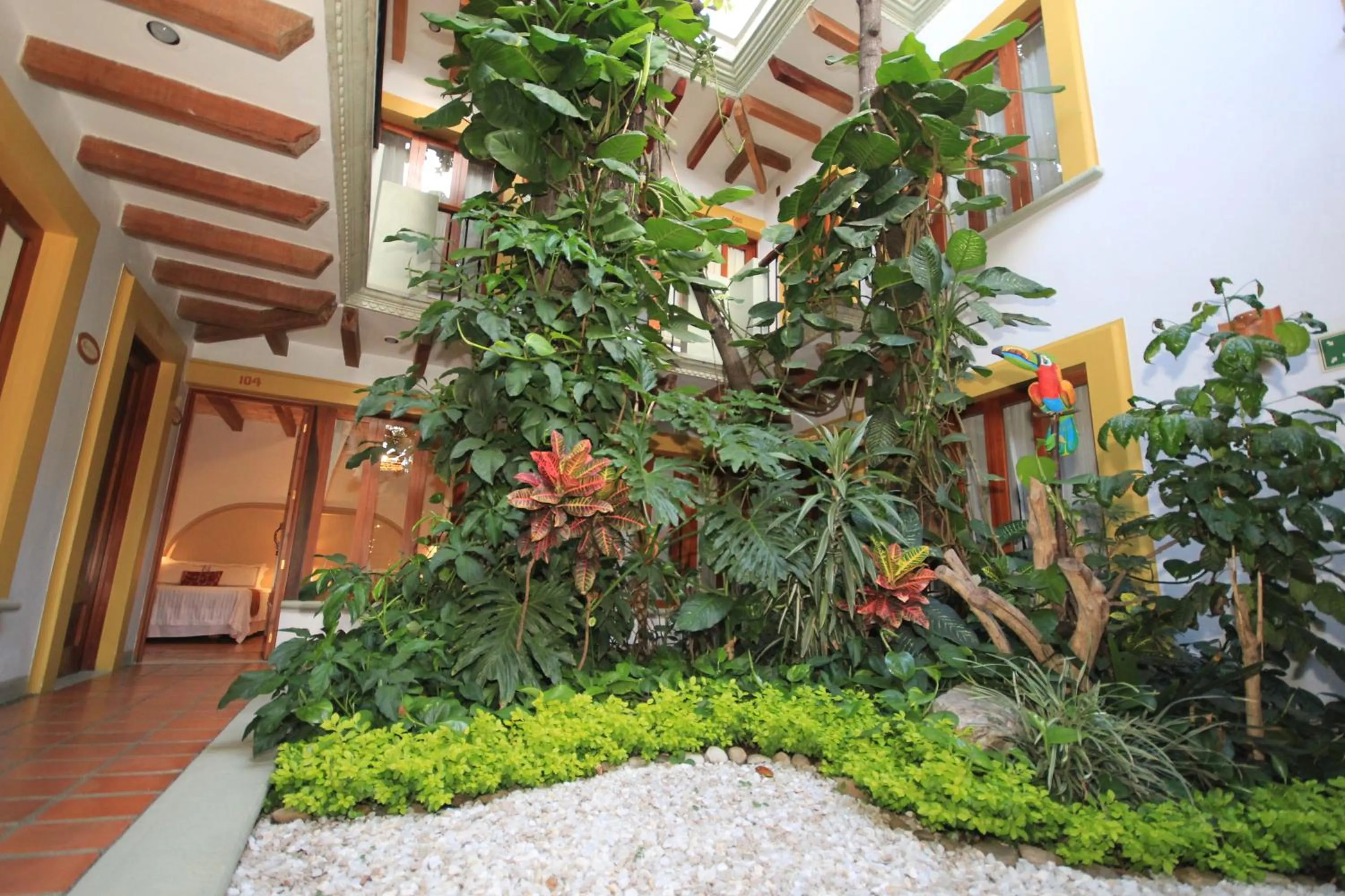 Patio in Hotel Casa Vertiz