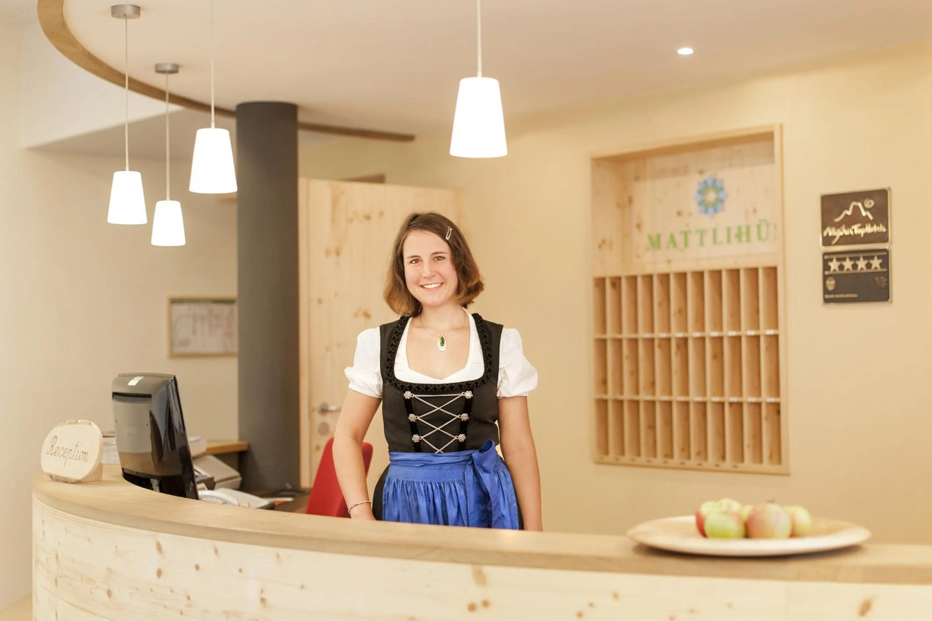 Lobby or reception in Biohotel Mattlihüs