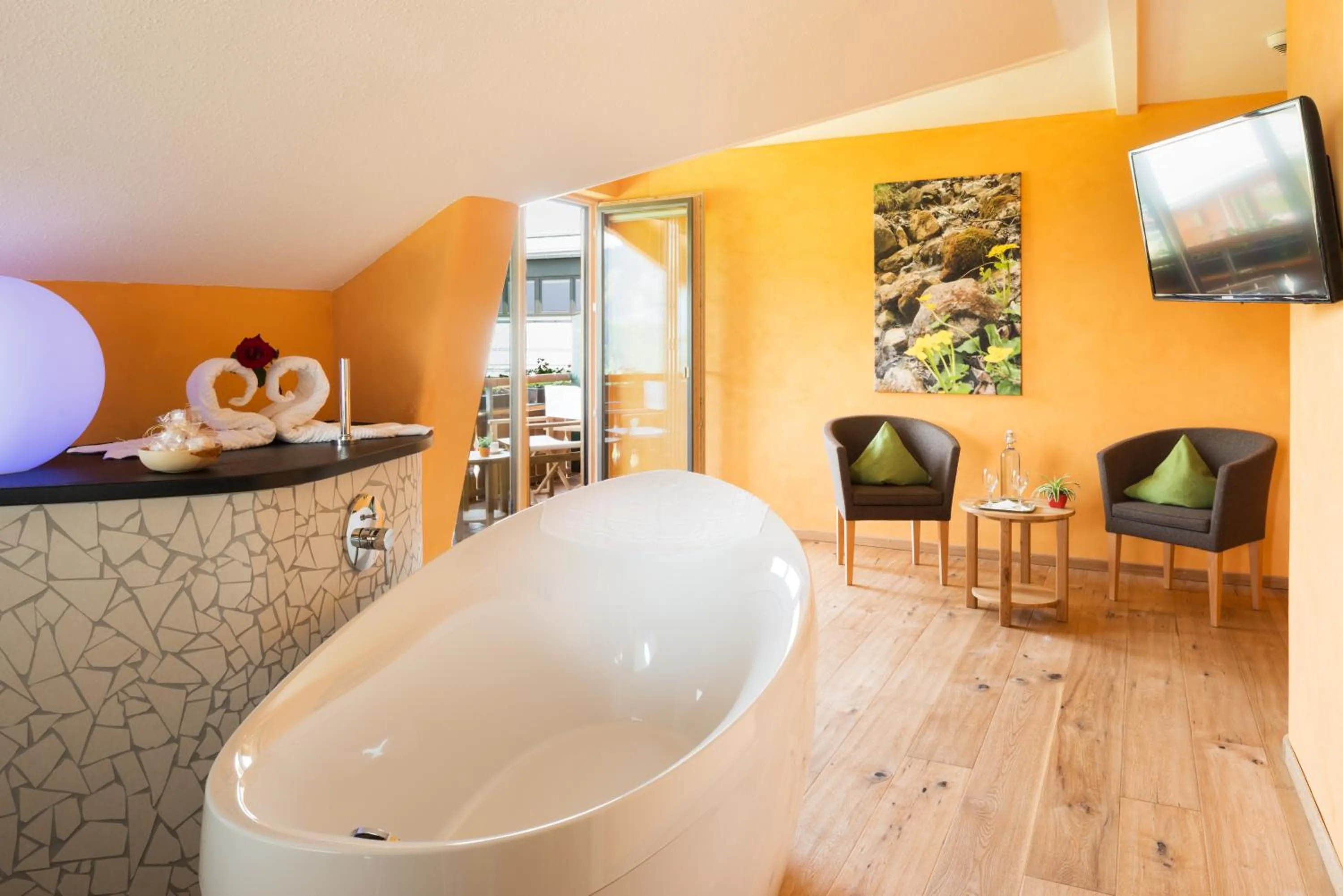 Photo of the whole room in Biohotel Mattlihüs