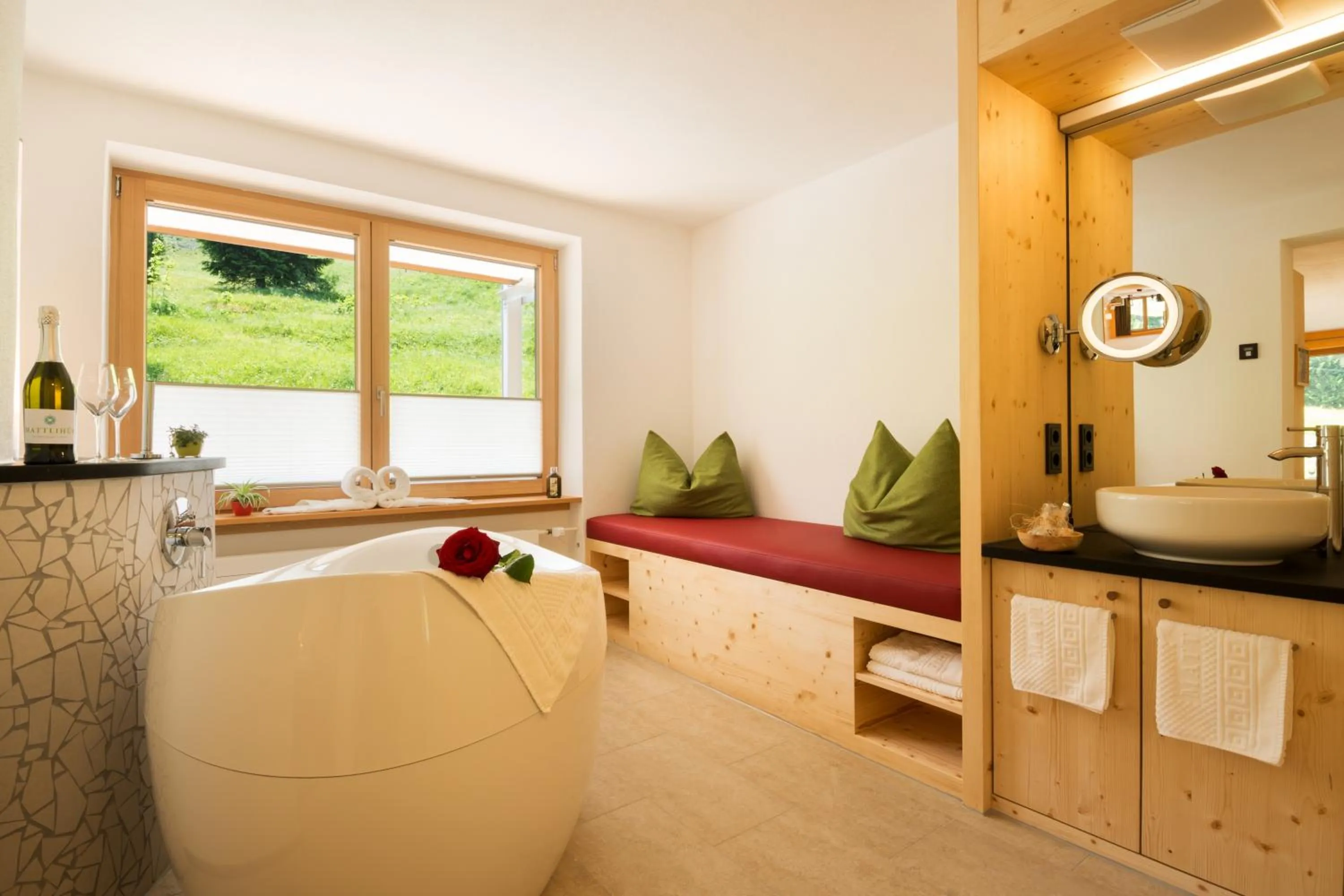 Bathroom in Biohotel Mattlihüs