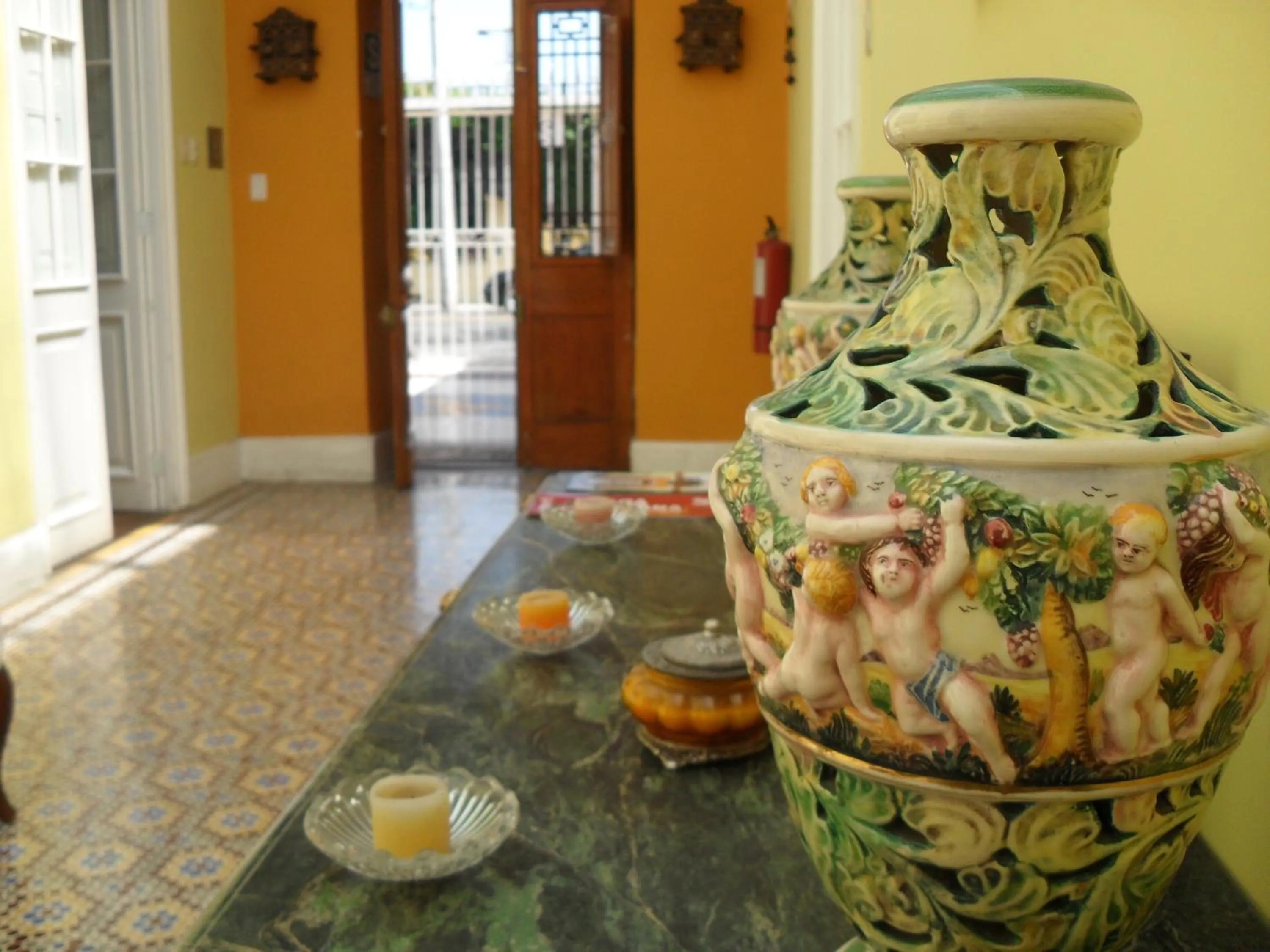 Decorative detail in Residencial Miraflores B&B