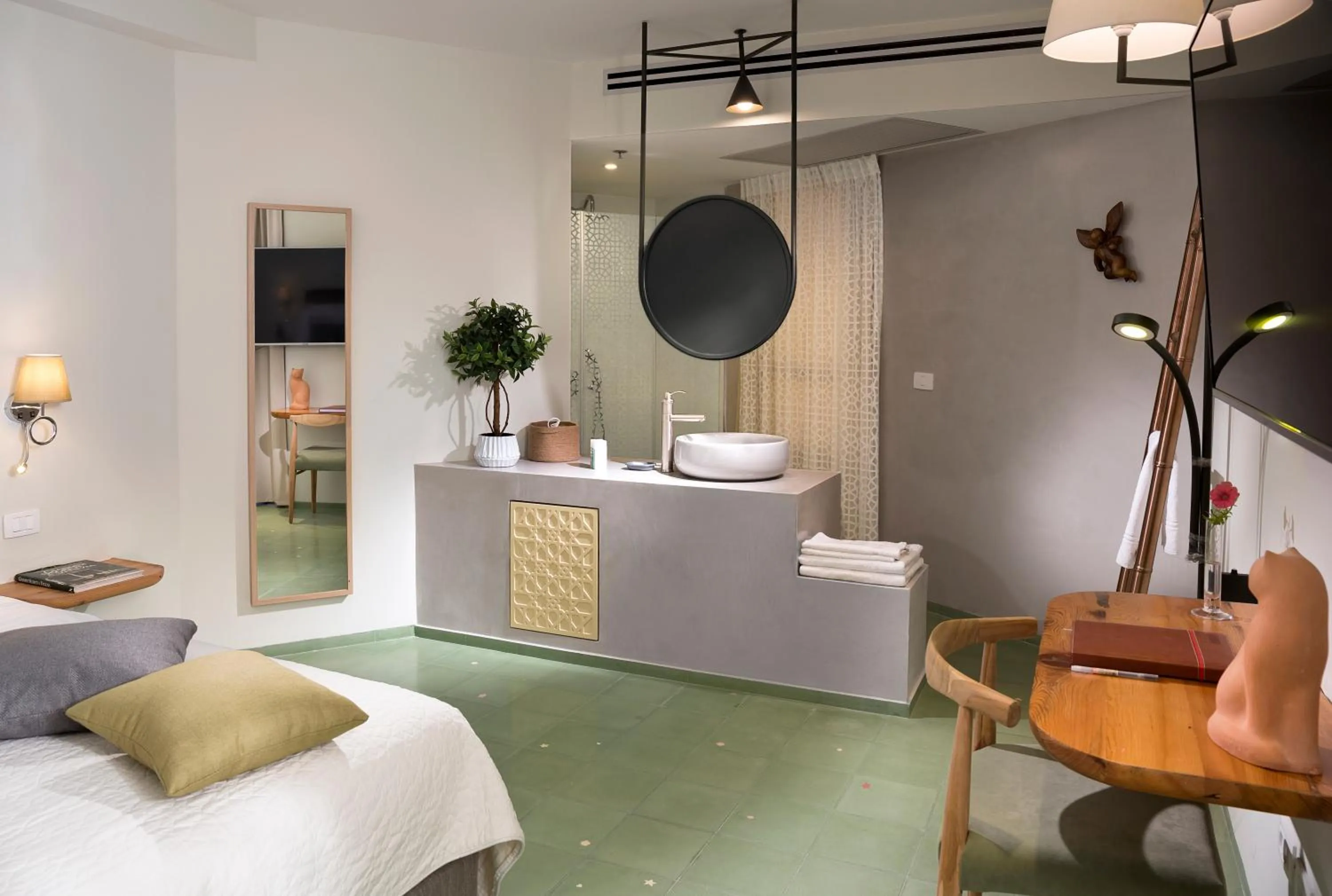 Photo of the whole room, Bed in Margosa Boutique Hotel Tel-Aviv Jaffa