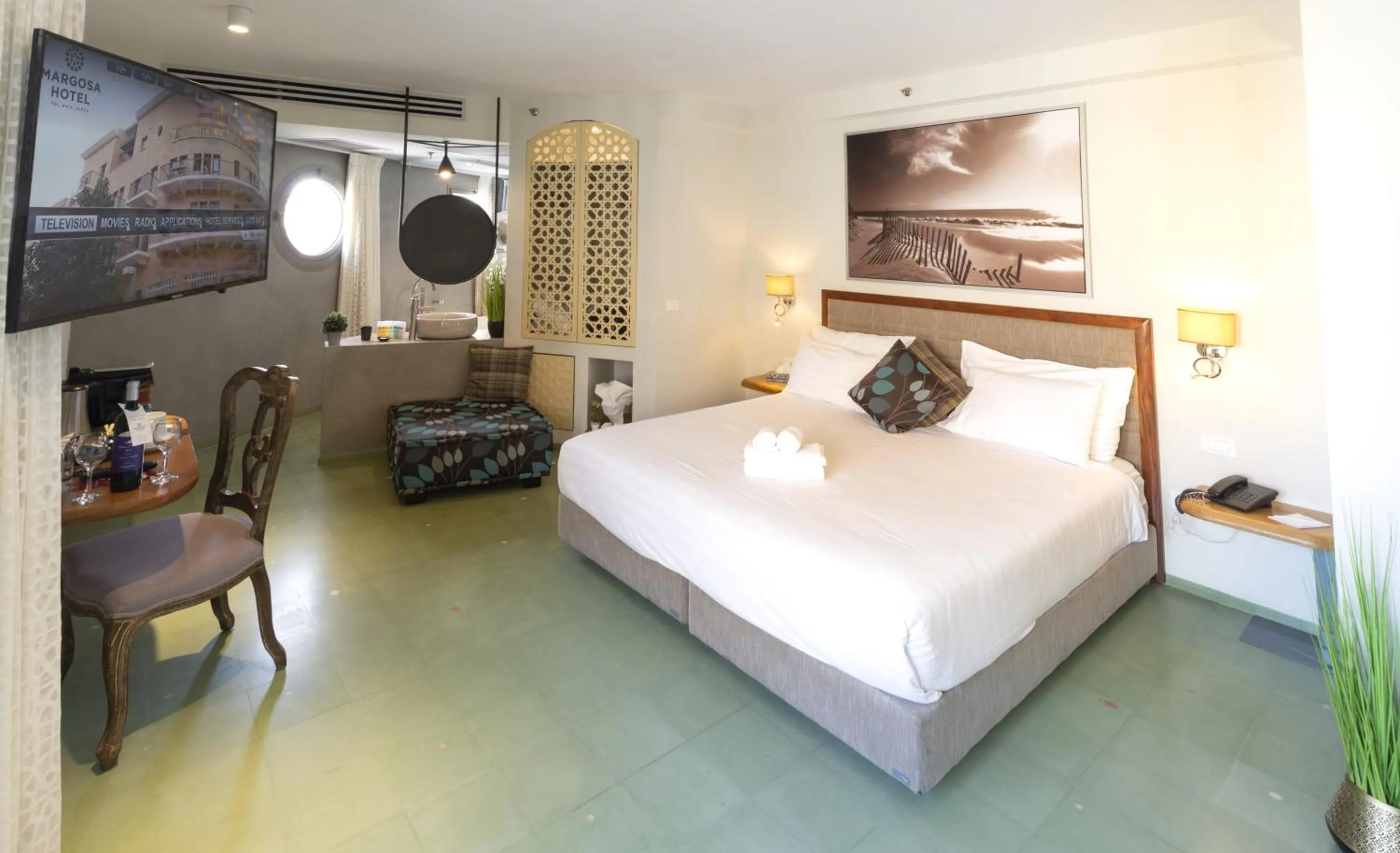 Bed in Margosa Boutique Hotel Tel-Aviv Jaffa