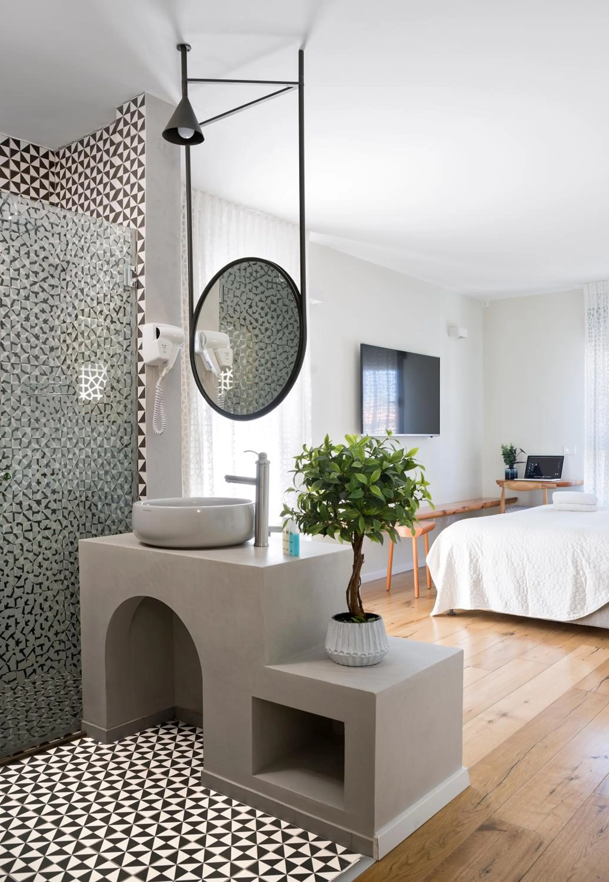 Photo of the whole room, Bed in Margosa Boutique Hotel Tel-Aviv Jaffa